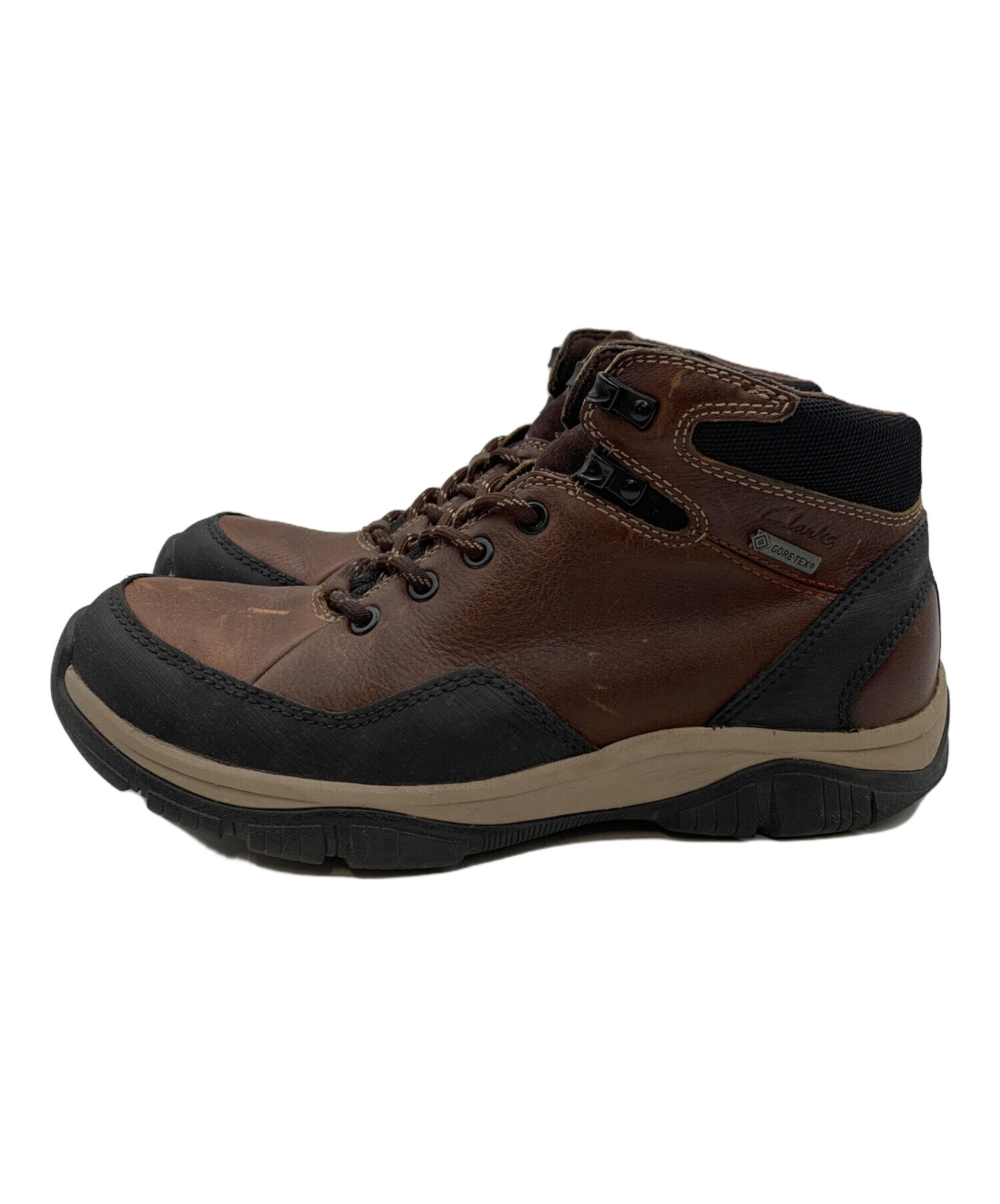 中古・古着通販】CLARKS (クラークス) マウンテンブーツ ブラウン 