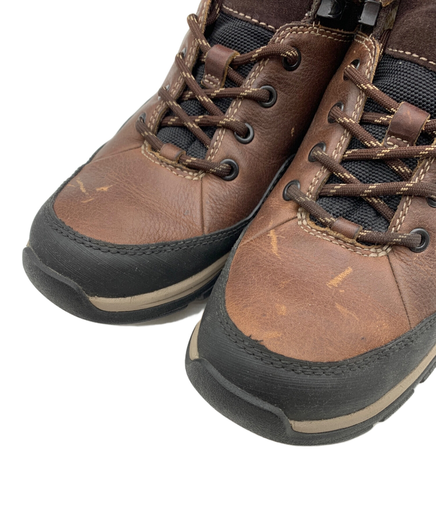 中古・古着通販】CLARKS (クラークス) マウンテンブーツ ブラウン