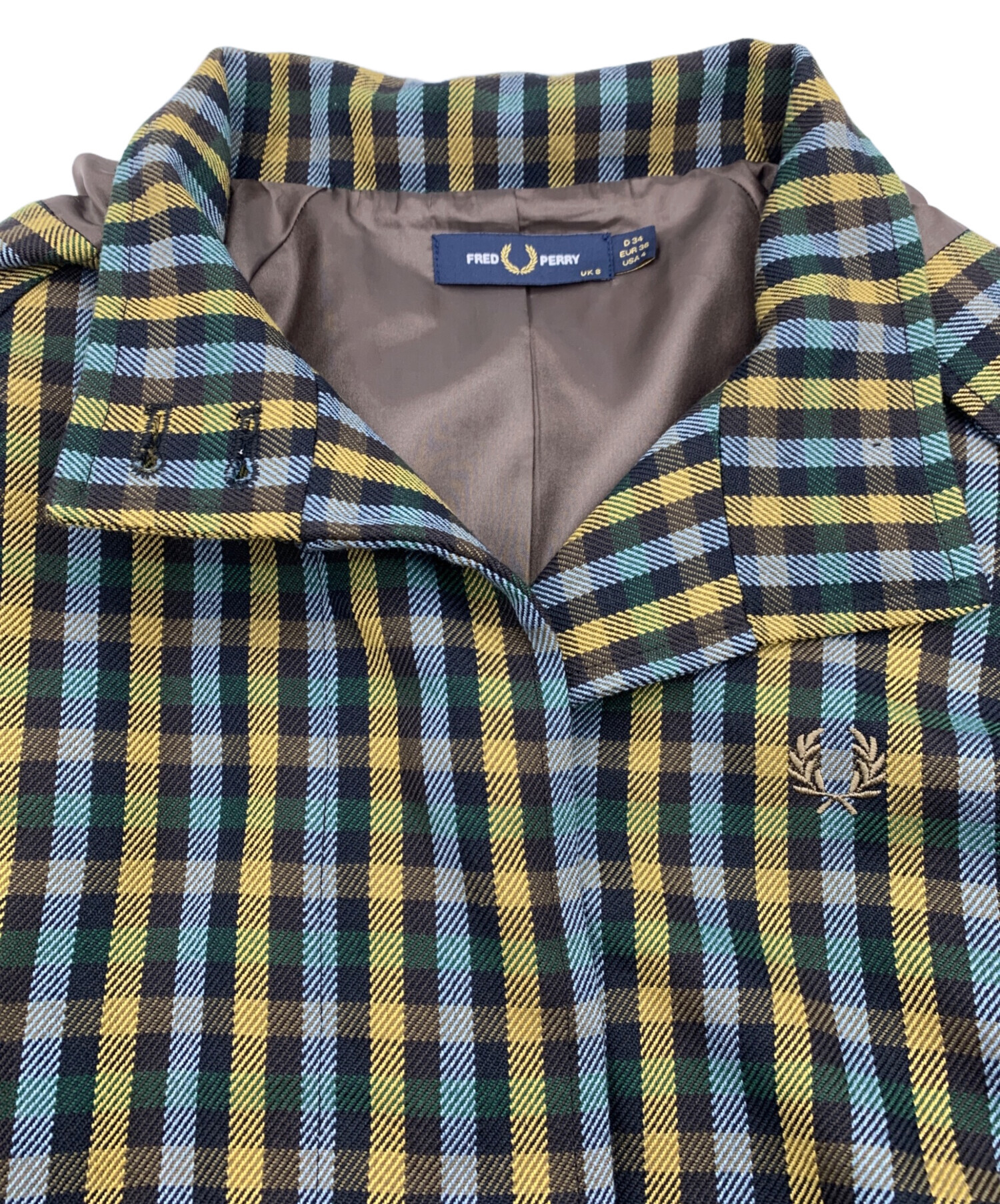 中古・古着通販】FRED PERRY (フレッドペリー) チェックコート