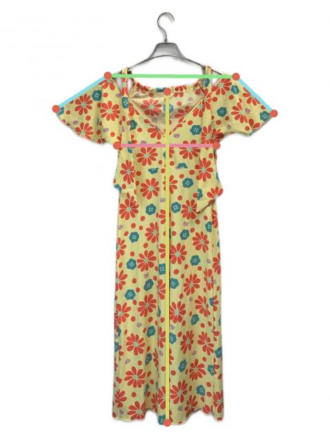 中古・古着通販】FENDI (フェンディ) 半袖ワンピース イエロー サイズ