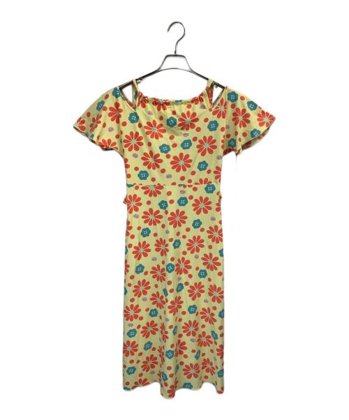 中古・古着通販】FENDI (フェンディ) 半袖ワンピース イエロー サイズ