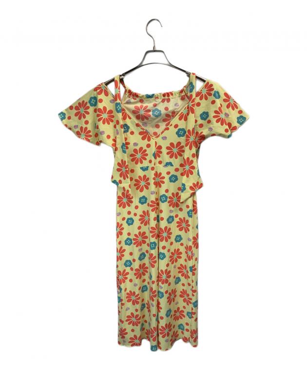 FENDI / 半袖ワンピース/40/ナイロン/マルチカラー/FD8891 47A 中古・古着通販】FENDI (フェンディ) 半袖ワンピース イエロー サイズ