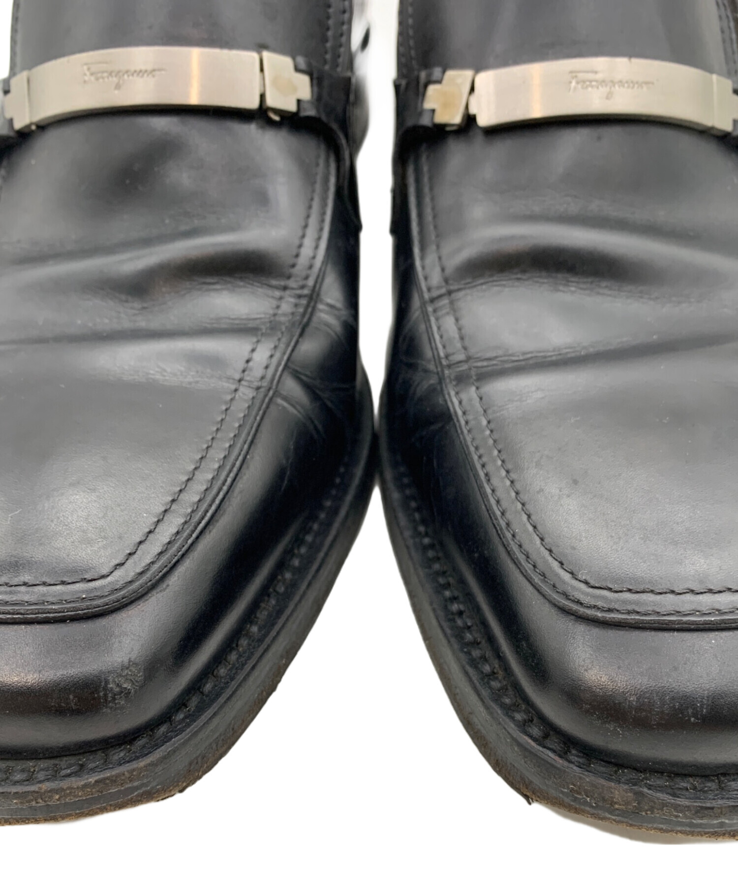 【美品】サイズ 8 1/2 フェラガモ　ビットローファー 黒 中古・古着通販】Salvatore Ferragamo (サルヴァトーレ フェラガモ