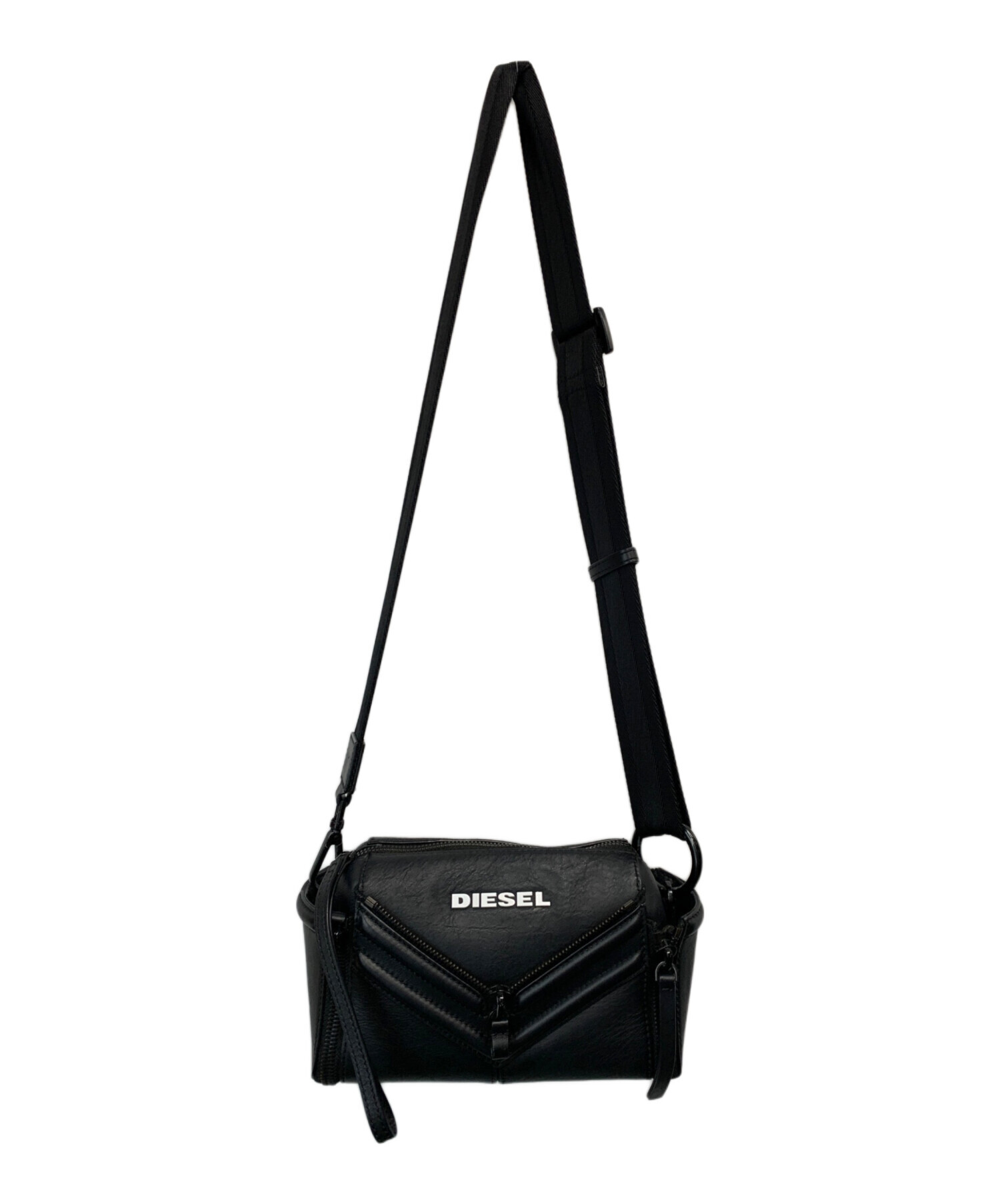 DIESEL ブラック ショルダーバッグ 中古・古着通販】DIESEL (ディーゼル) ショルダーバッグ ブラック