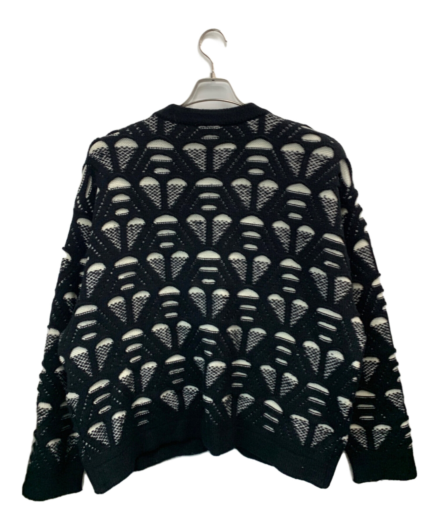 中古・古着通販】IROQUOIS (イロコイ) 厚手カーディガン ブラック