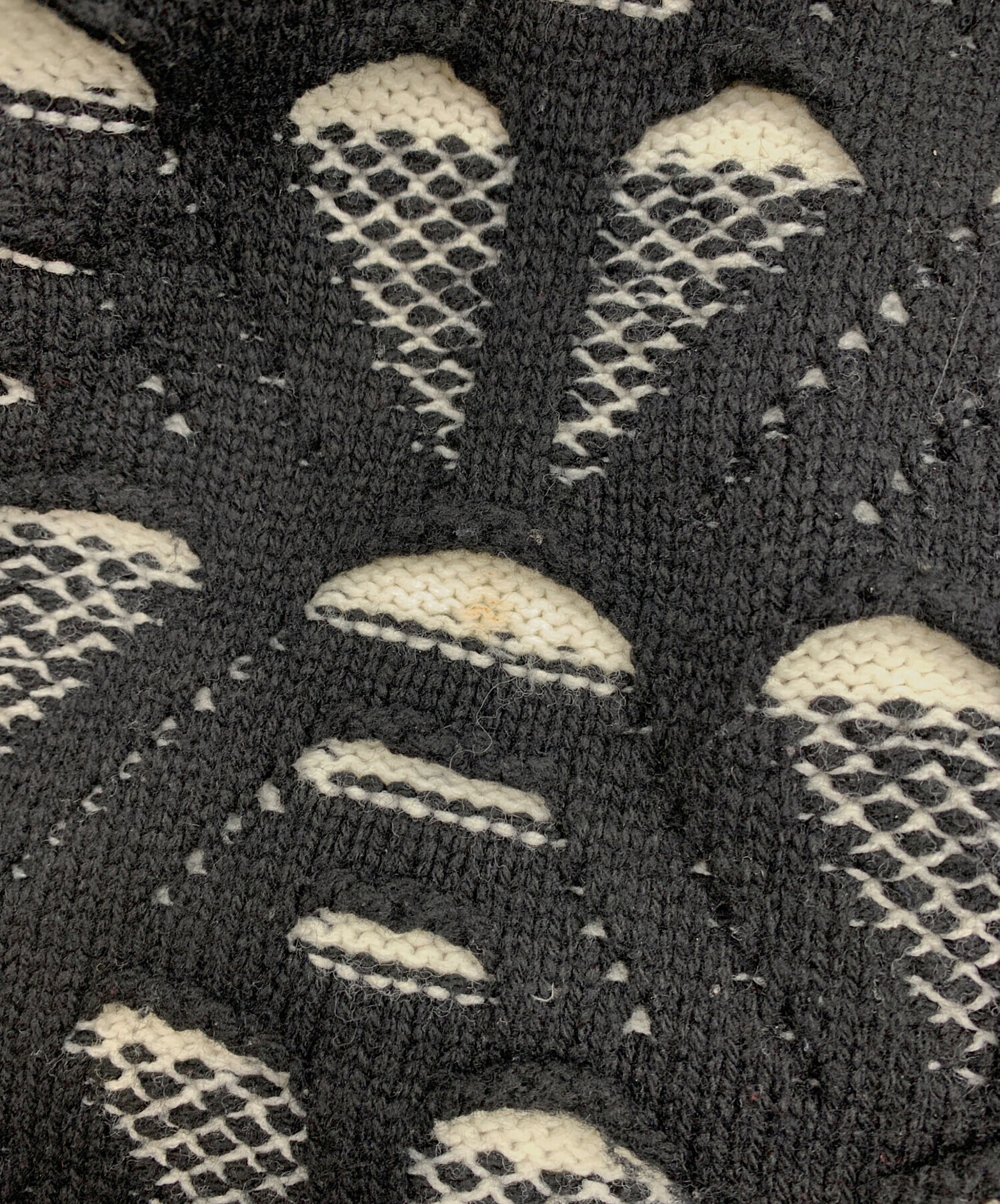 中古・古着通販】IROQUOIS (イロコイ) 厚手カーディガン ブラック