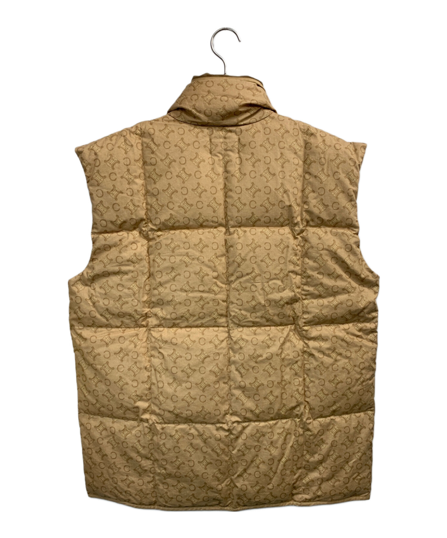 [良品] CELINE / セリーヌ/ダウンベスト　総柄　マカダム　西川 アウトレットラスト1点CELINE セリーヌ ダウンベスト レディース