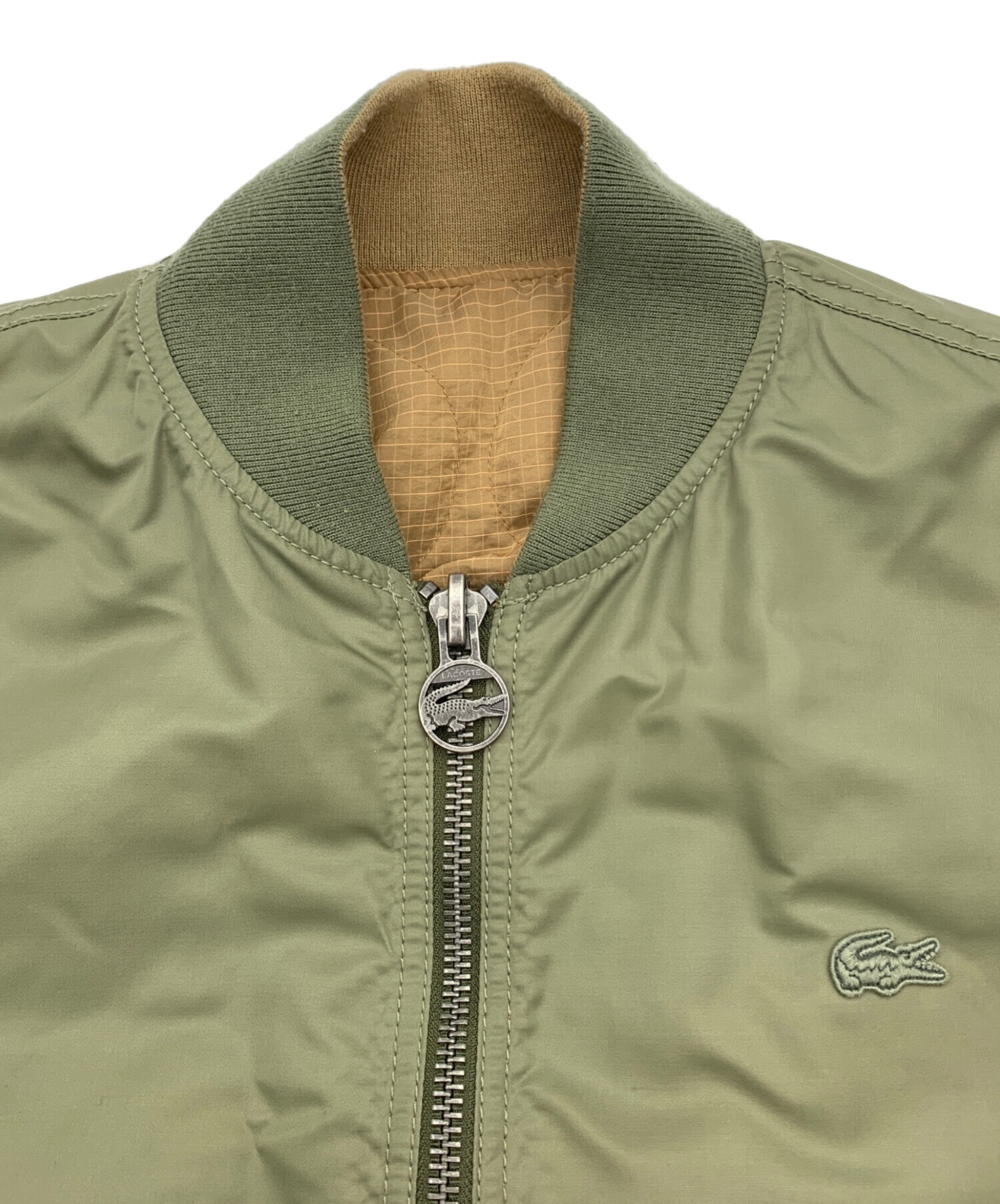 ラコステ　MA-1 リバーシブルジャケット 中古・古着通販】LACOSTE (ラコステ) リバーシブル MA-1ジャケット