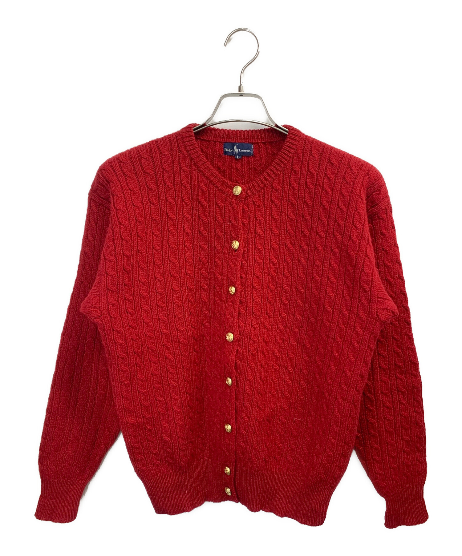 中古・古着通販】RALPH LAUREN (ラルフローレン) 厚手カーディガン 