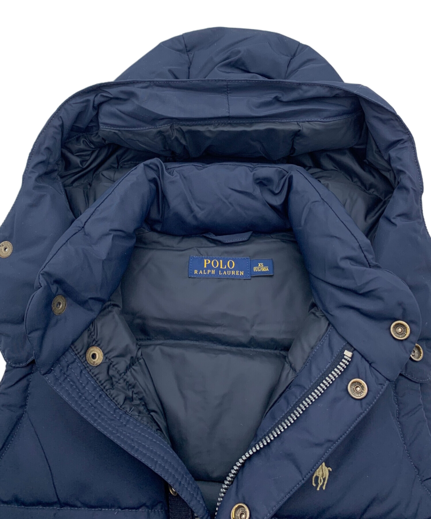 Polo Ralph Lauren フード付きダウンベスト ネイビー ポロ ラルフ・ローレン フード付きダウンベスト ネイビー