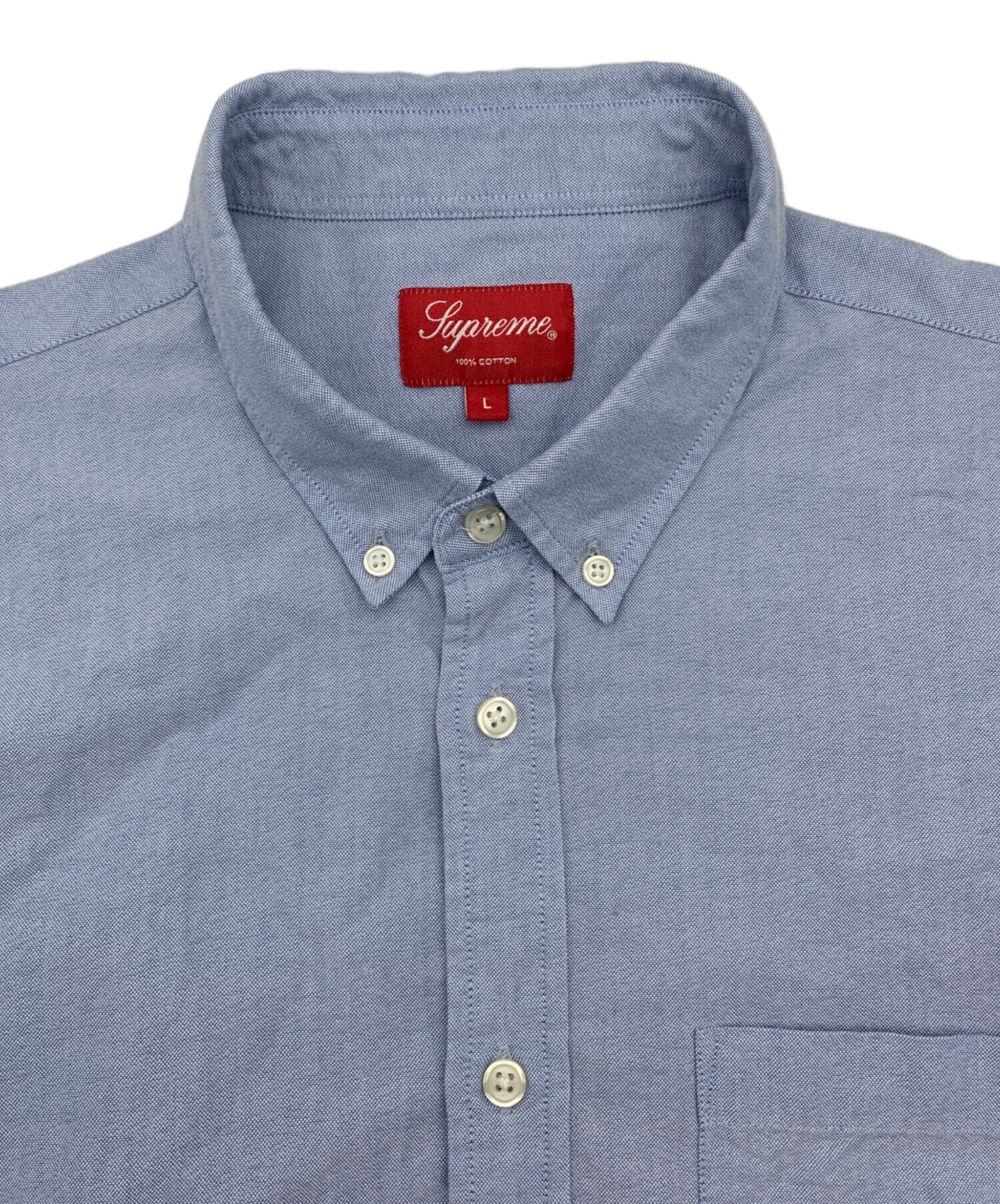 中古・古着通販】SUPREME (シュプリーム) 長袖シャツ ブルー サイズ:L