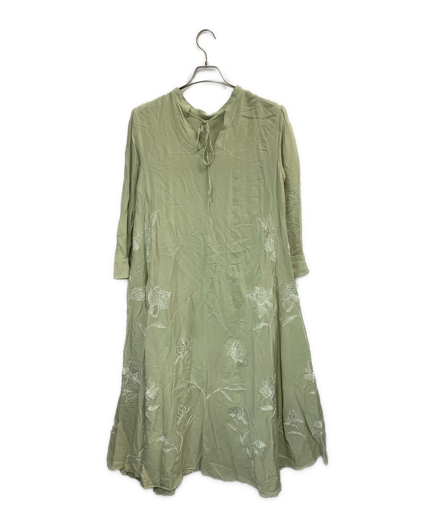 中古・古着通販】Ameri (アメリ) 長袖ワンピース グリーン サイズ:M