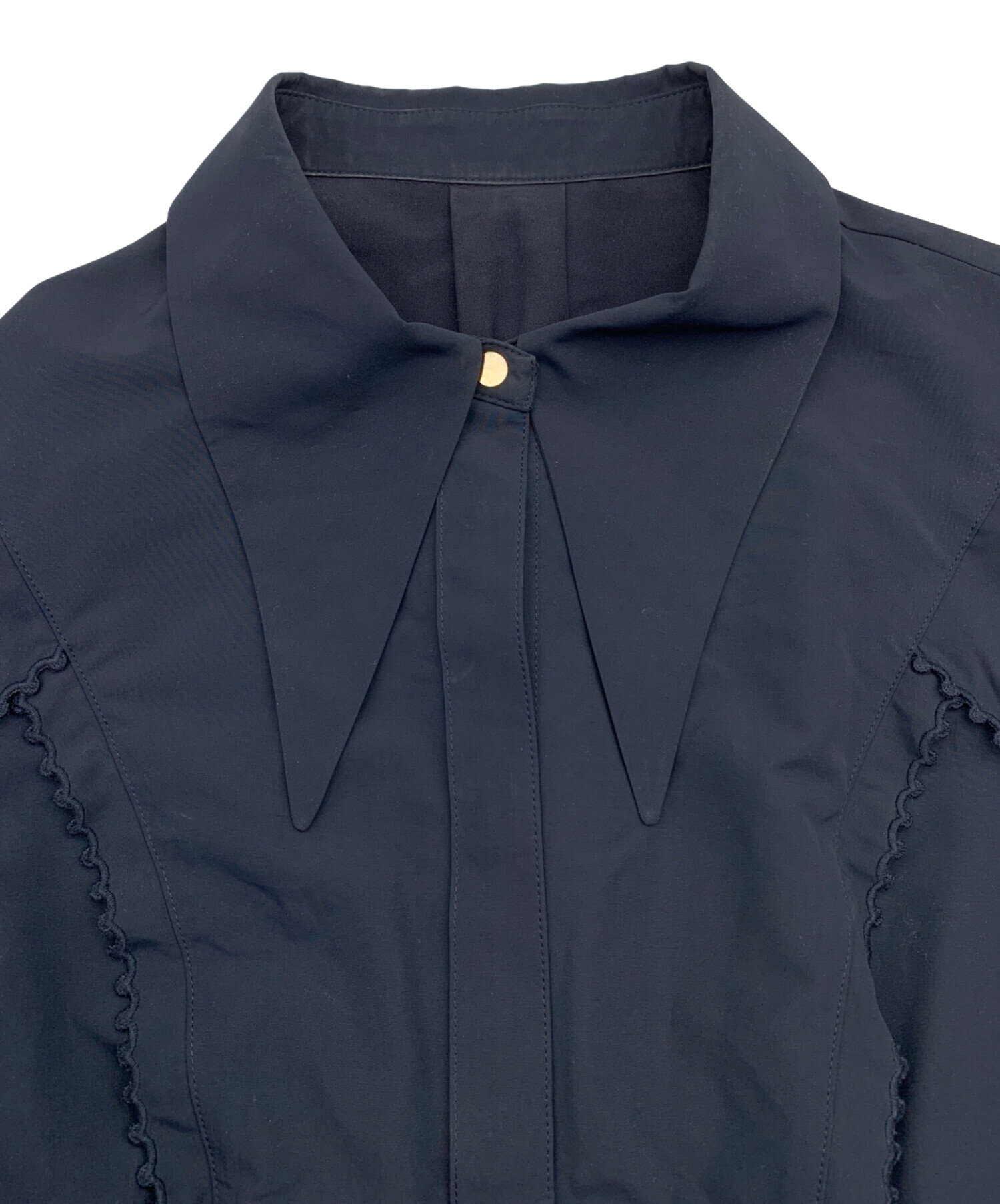 中古・古着通販】CELFORD (セルフォード) 長袖ワンピース ネイビー