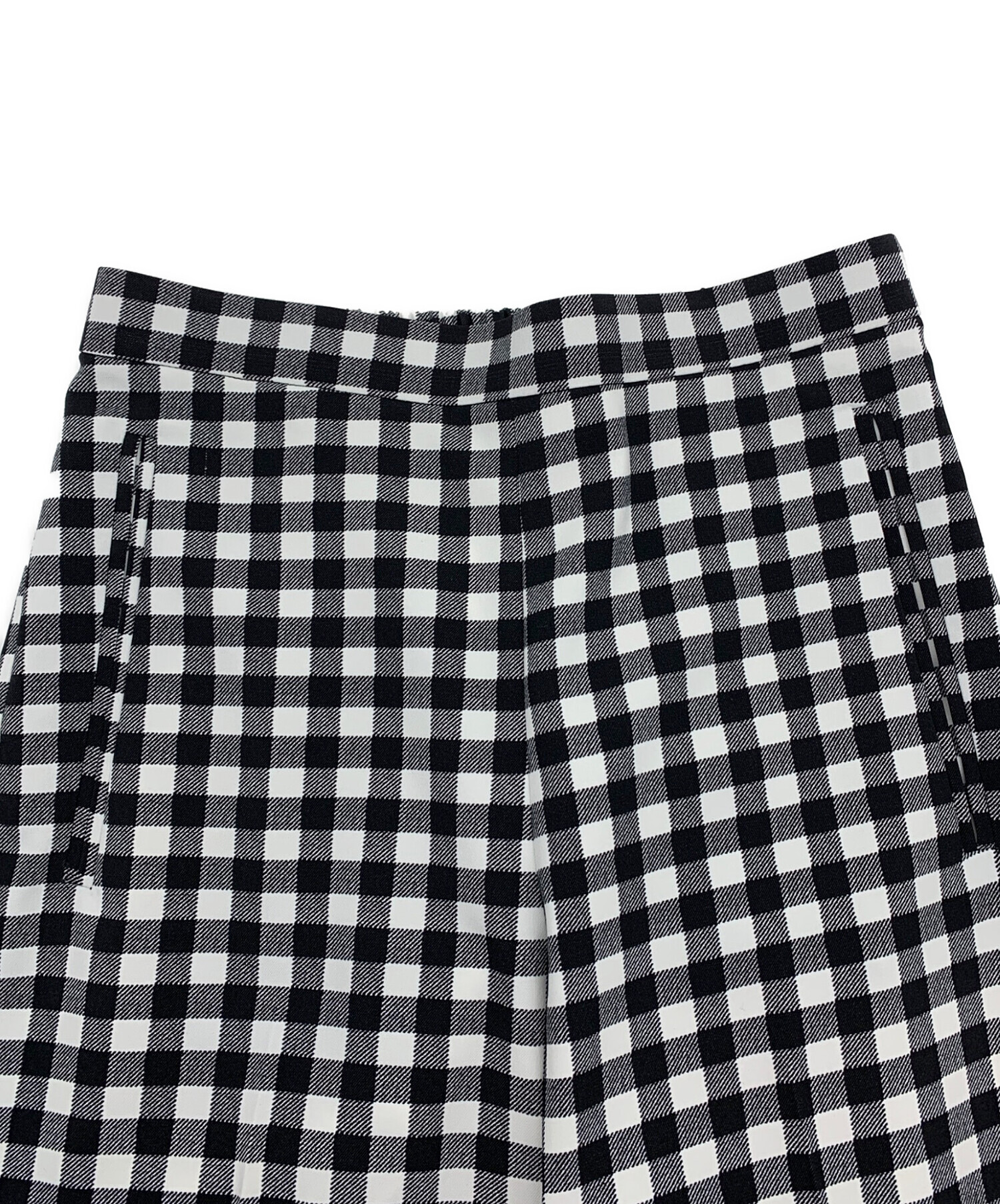 中古・古着通販】sheller (シェリエ) チェックパンツ ホワイト