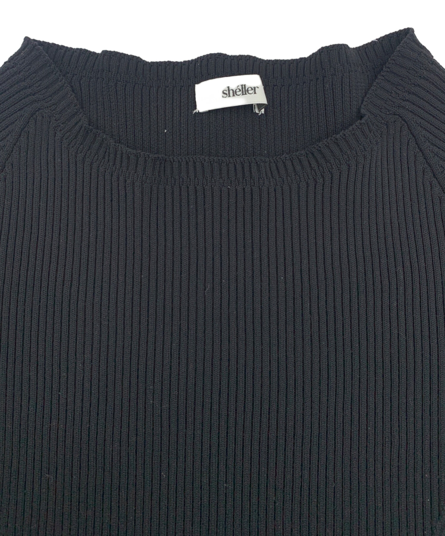 中古・古着通販】sheller (シェリエ) 薄手ニット ブラック サイズ:F