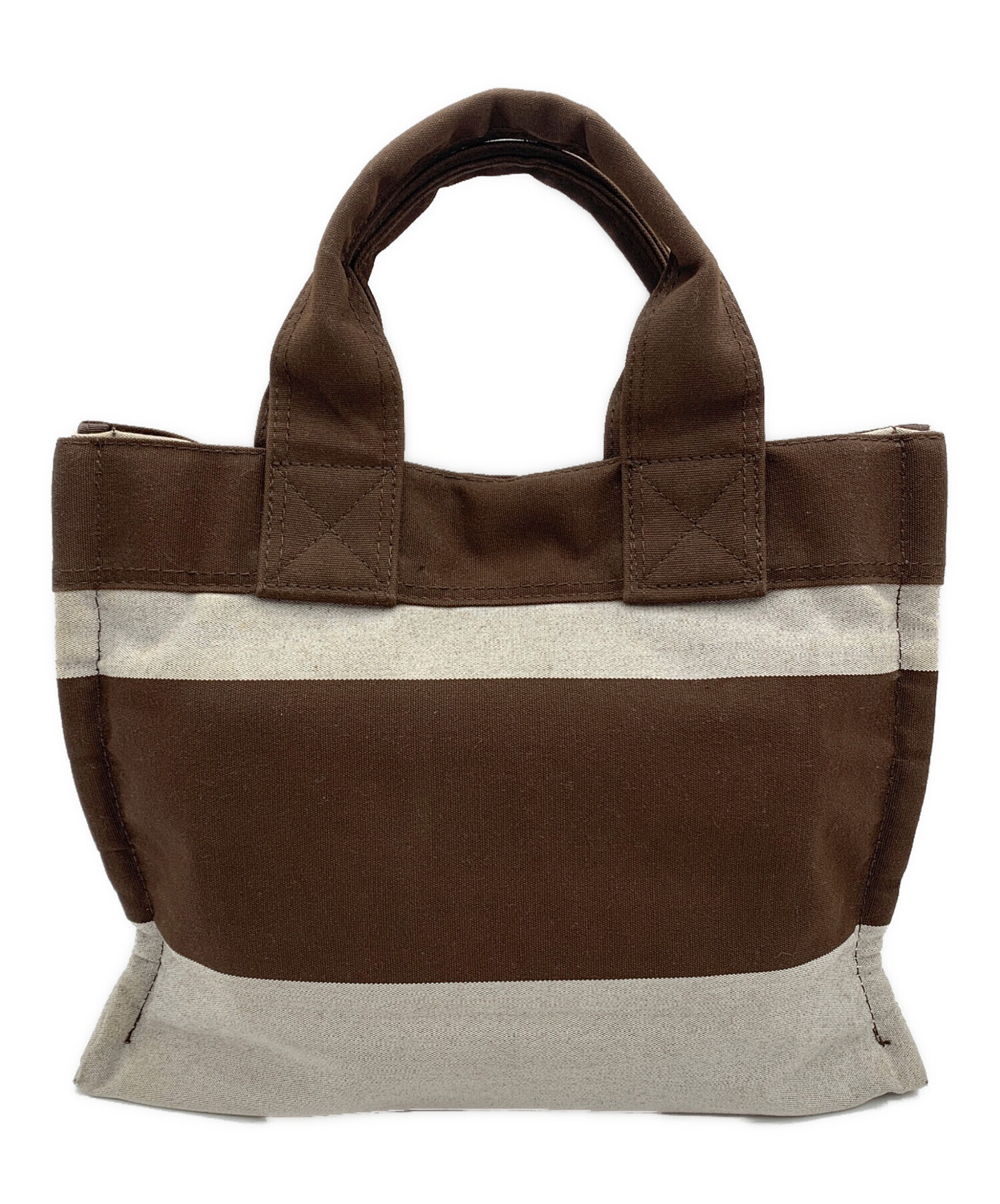 ✨HEAD PORTER ヘッドポーター BROWNIE トートバッグ ブラウン 中古・古着通販】HEAD PORTER (ヘッドポーター) ハンドバッグ ブラウン