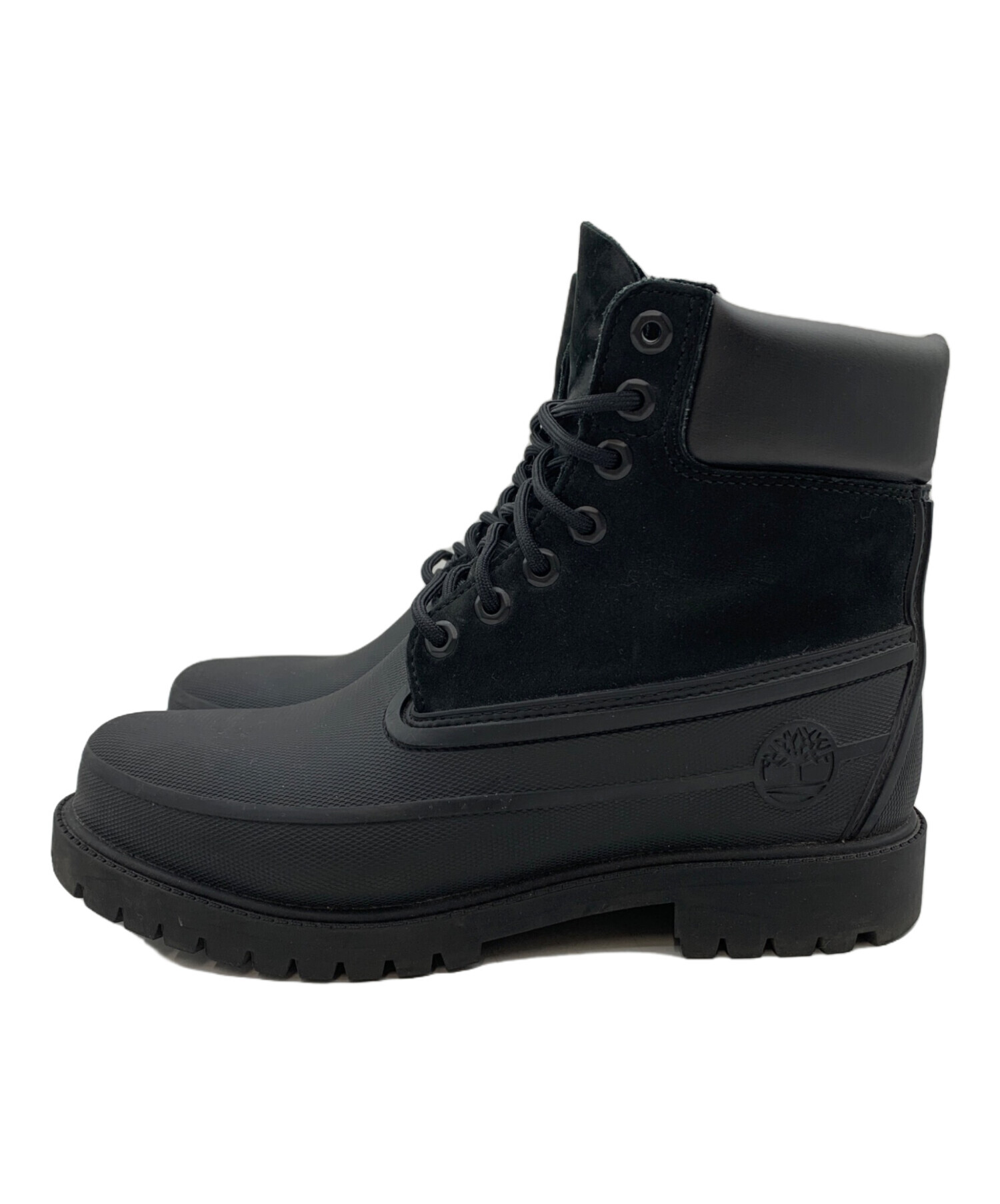 timberland ブーツ　ブラック　黒　古着　おしゃれ 中古・古着通販】Timberland (ティンバーランド) ラバートゥウォーター