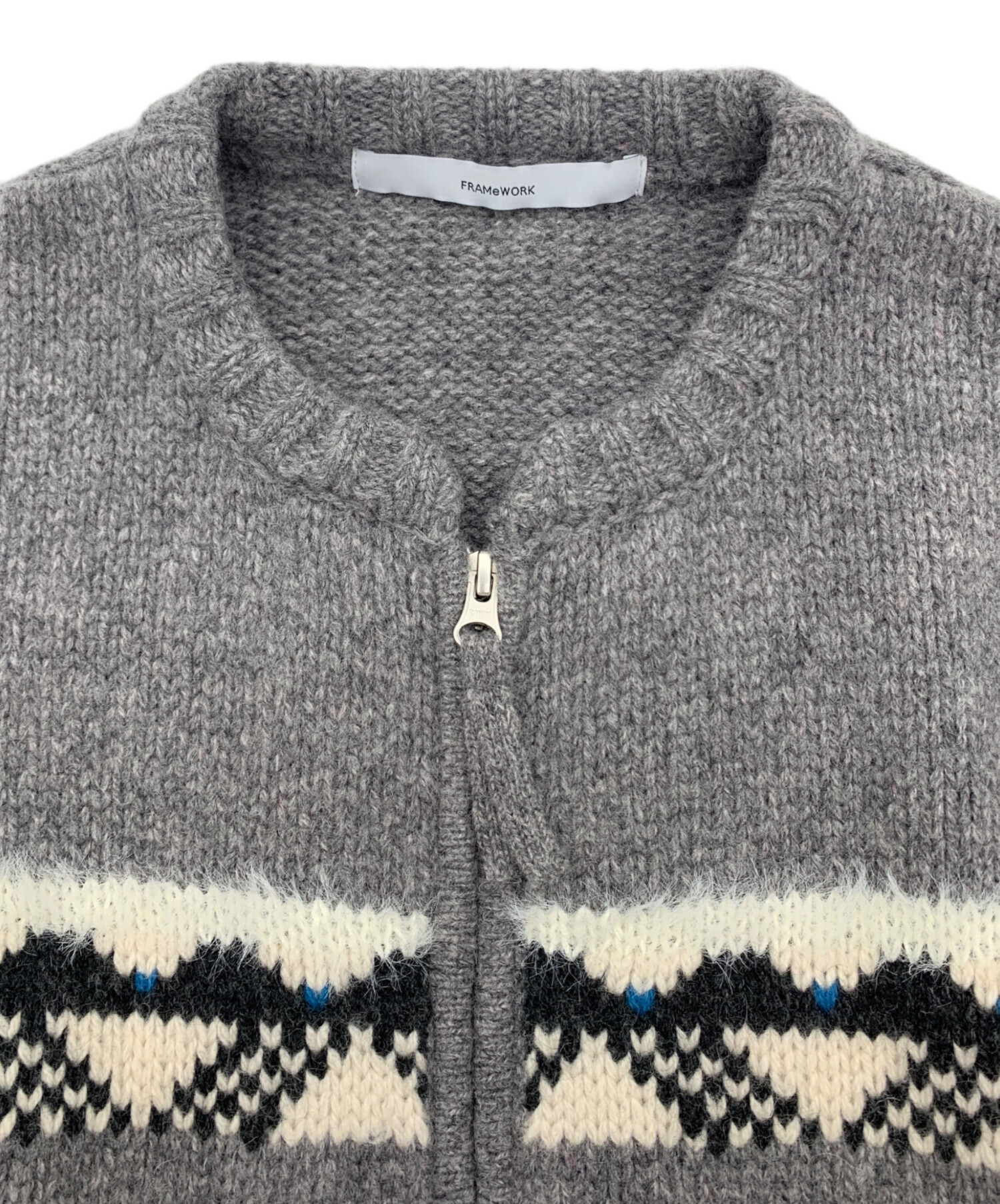 中古・古着通販】FRAMeWORK (フレームワーク) ジャガードZIP