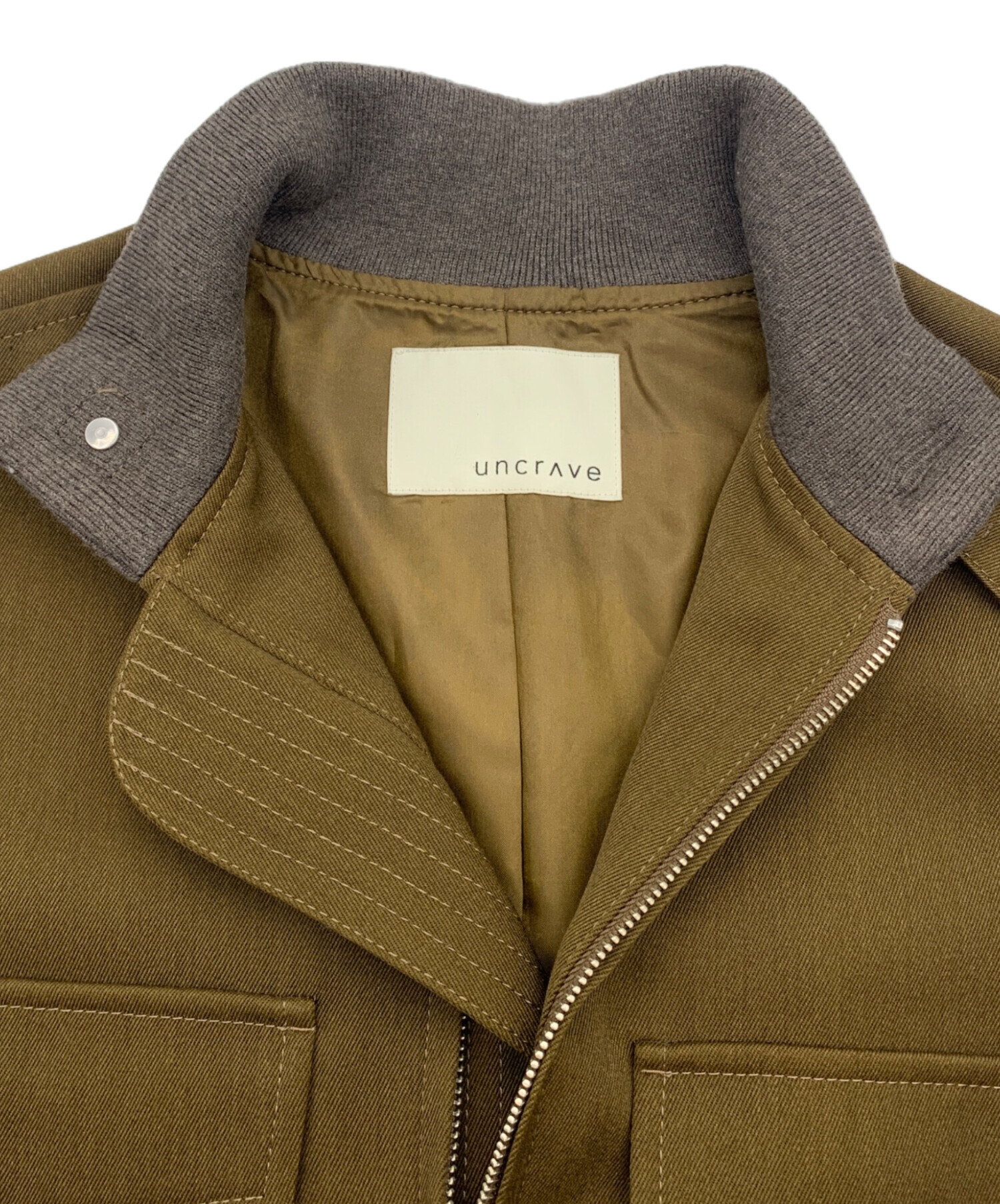 中古・古着通販】uncrave (アンクレイヴ) ブルゾン オリーブ サイズ:2