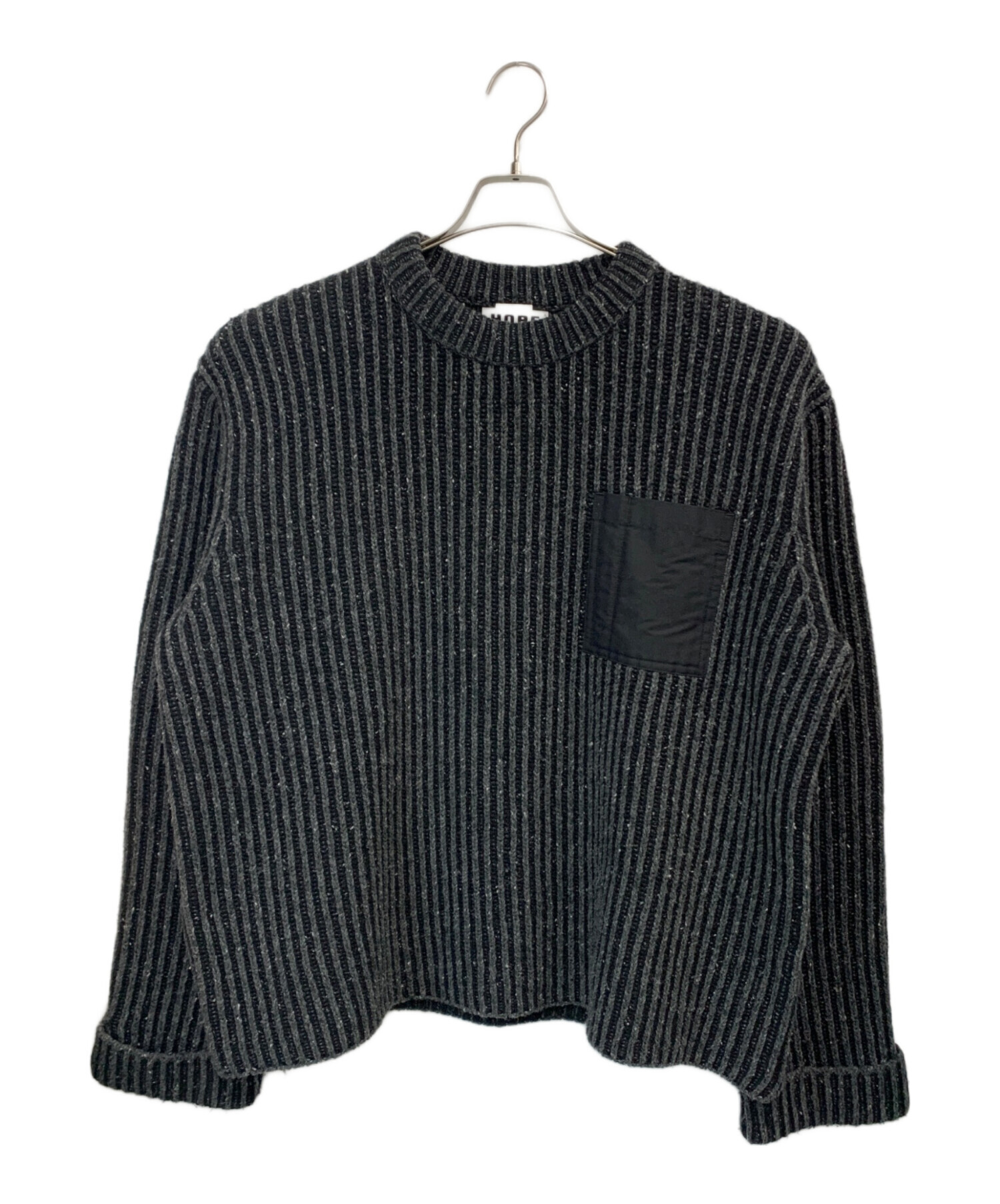 中古・古着通販】HOPE (ホープ) PESCI SWEATER ブラック サイズ:46 