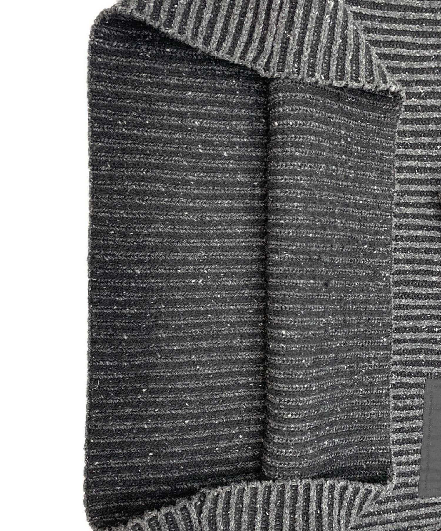 HOPE / Pesci Sweater/ニット・セーター(厚手)/44/ウール/BLK/ストライプ/34550029 中古・古着通販】HOPE (ホープ) PESCI SWEATER ブラック サイズ:46