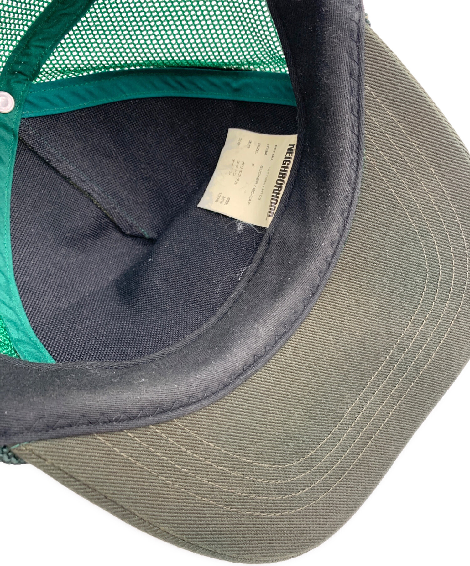 中古・古着通販】NEIGHBORHOOD (ネイバーフッド) キャップ グリーン