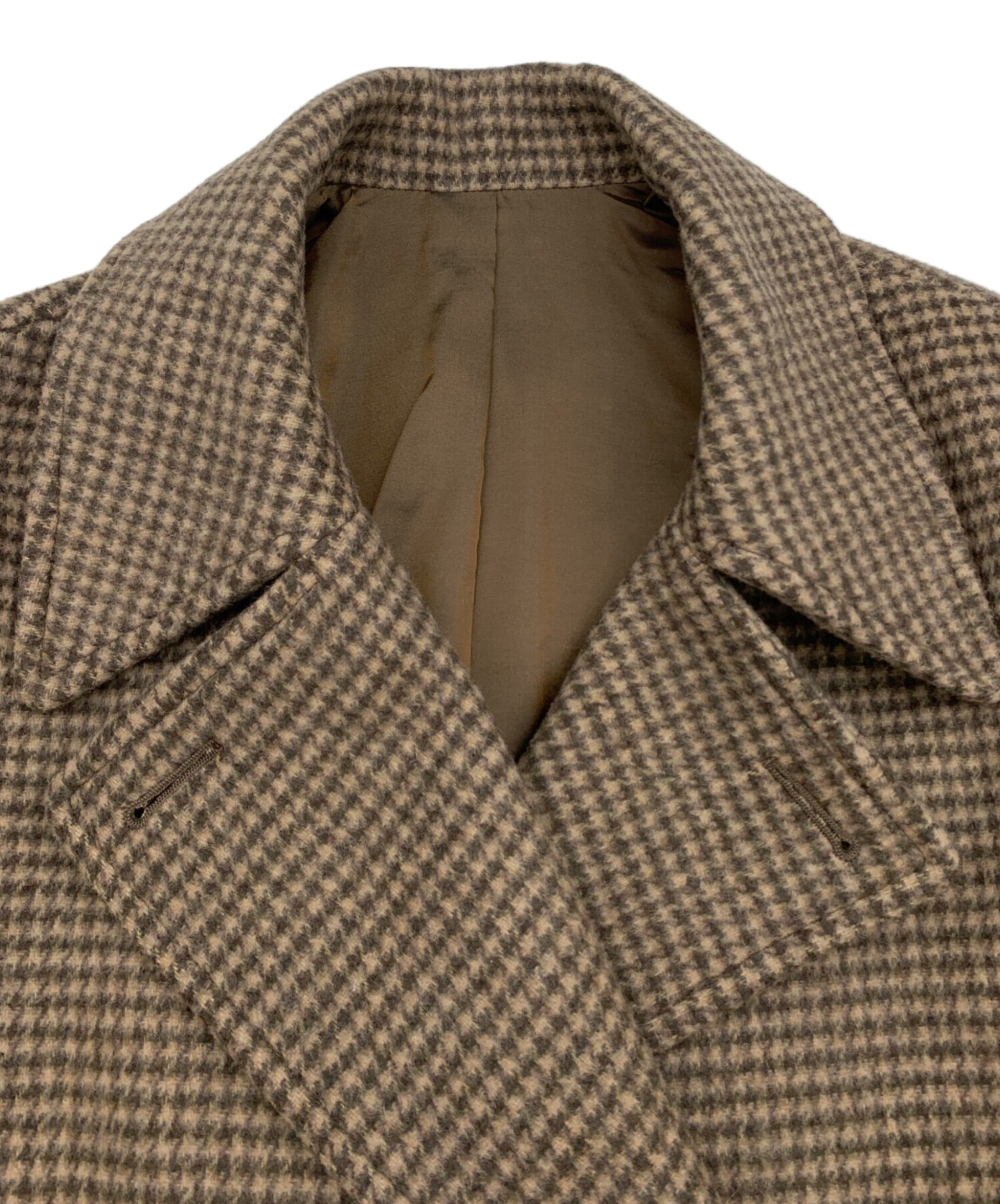 Plage ハウンドトゥース double button コート　サイズ34 新品》Plage ハウンドトゥース double button コート 34 - メルカリ