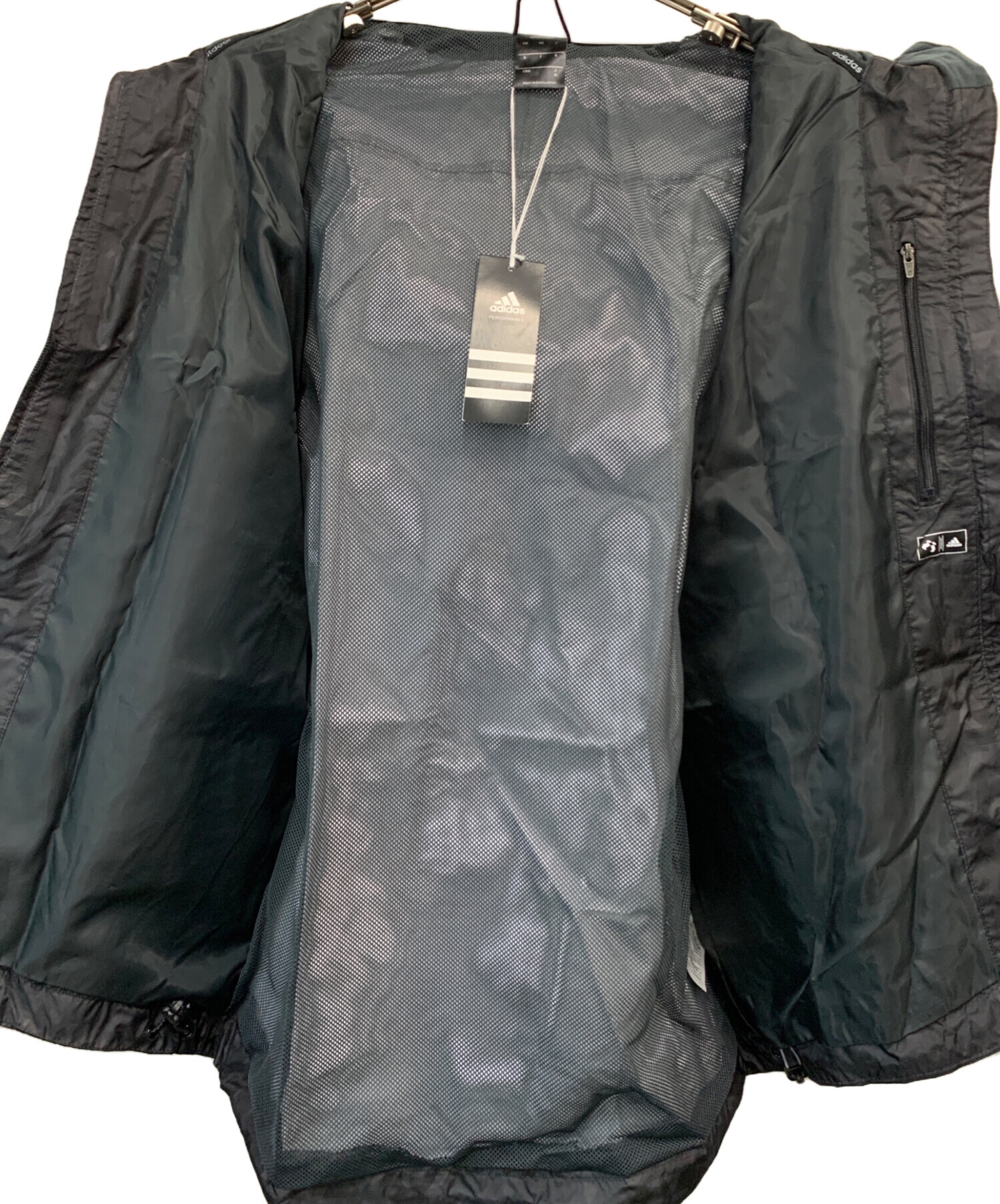 中古・古着通販】adidas (アディダス) ウインドブレーカー ブラック