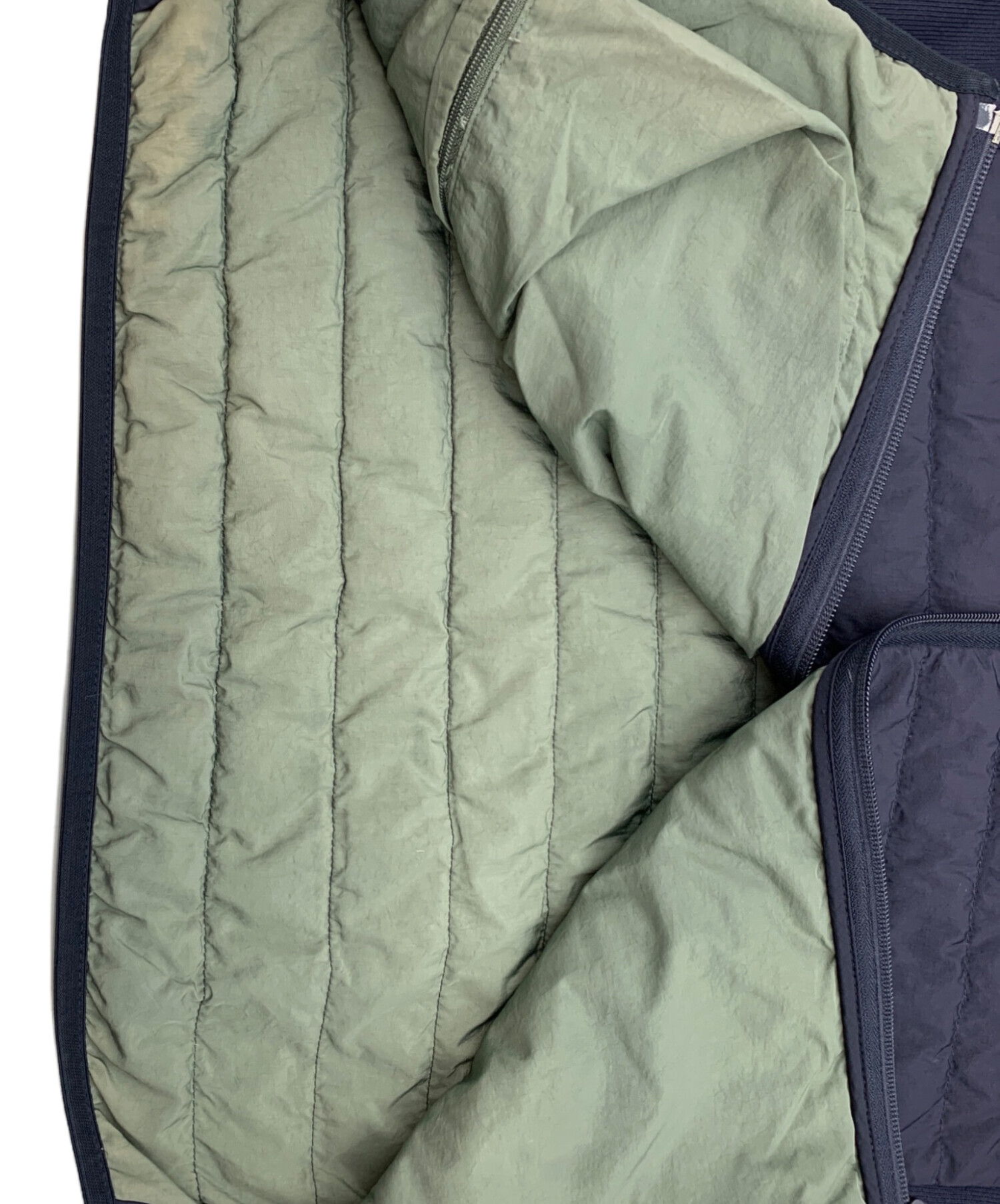 中古・古着通販】LACOSTE (ラコステ) リブニットスタンドカラーダウン