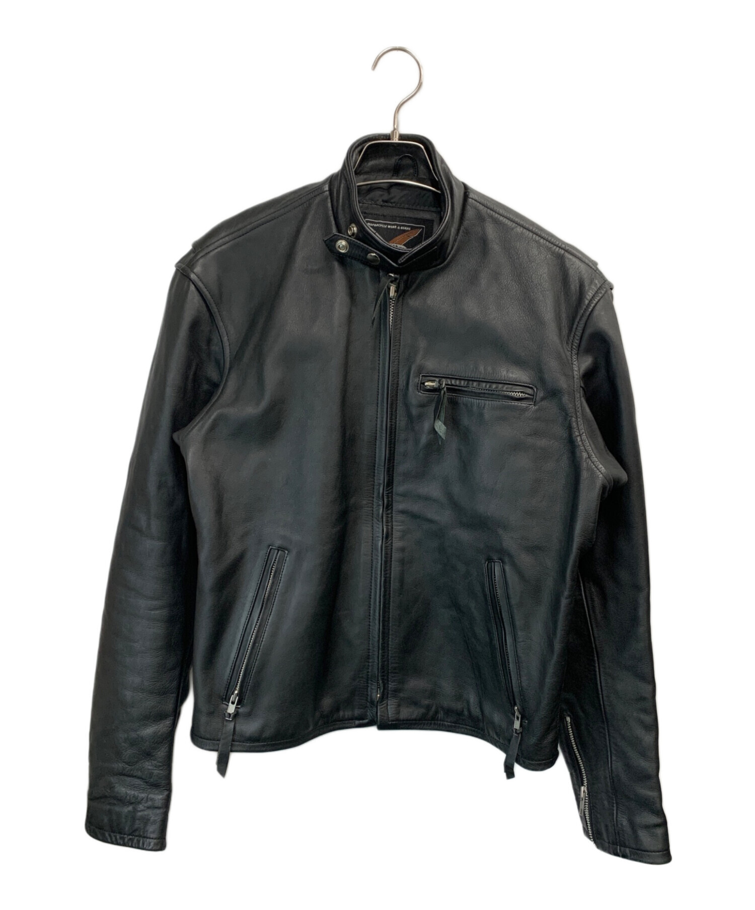 中古・古着通販】OHPLAN (オウプラン) レザージャケット ブラック