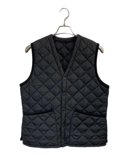 Barbour ダークグレー ベスト サイズ40 中古・古着通販】Barbour (バブアー) キルティングベスト ブラック