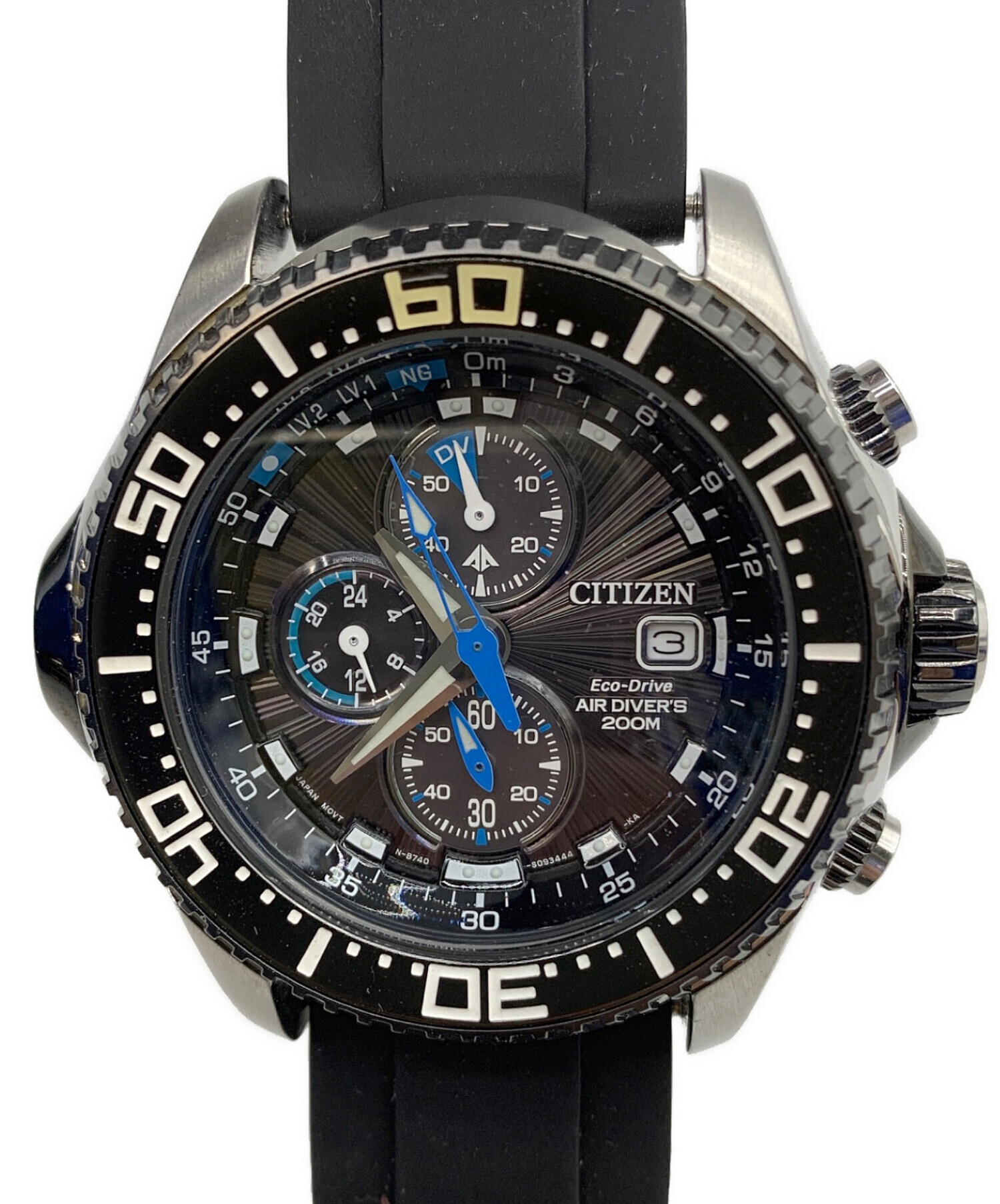 中古・古着通販】CITIZEN (シチズン) ダイバーズウォッチ ブラック