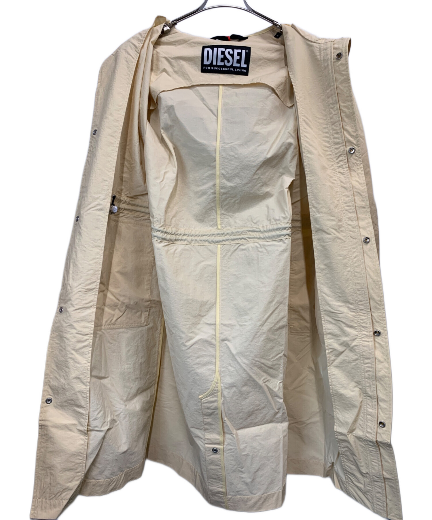 中古・古着通販】DIESEL (ディーゼル) ナイロンコート ベージュ サイズ