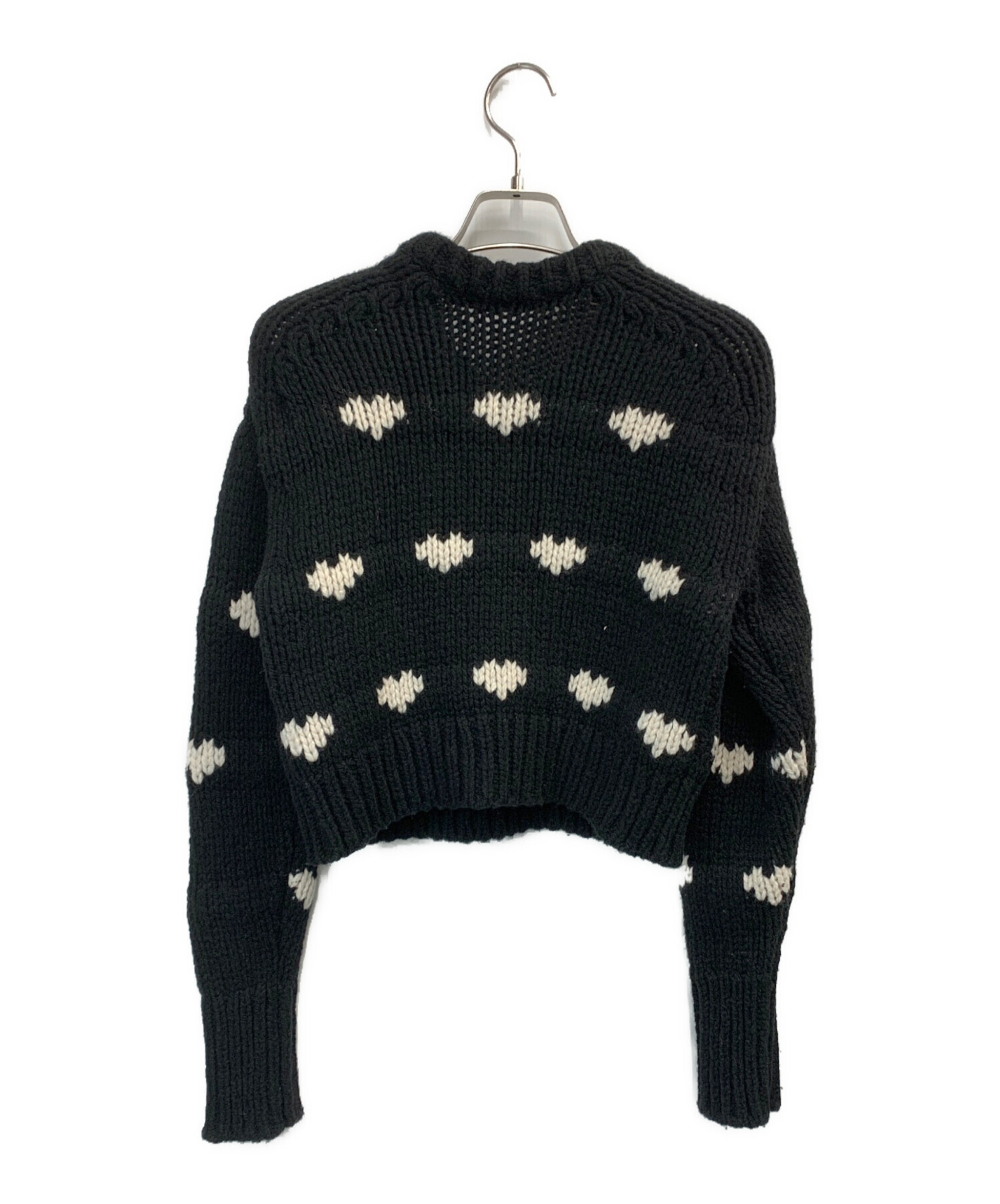 中古・古着通販】NKNIT (ンニット) ♡pattern KNIT ブラック サイズ