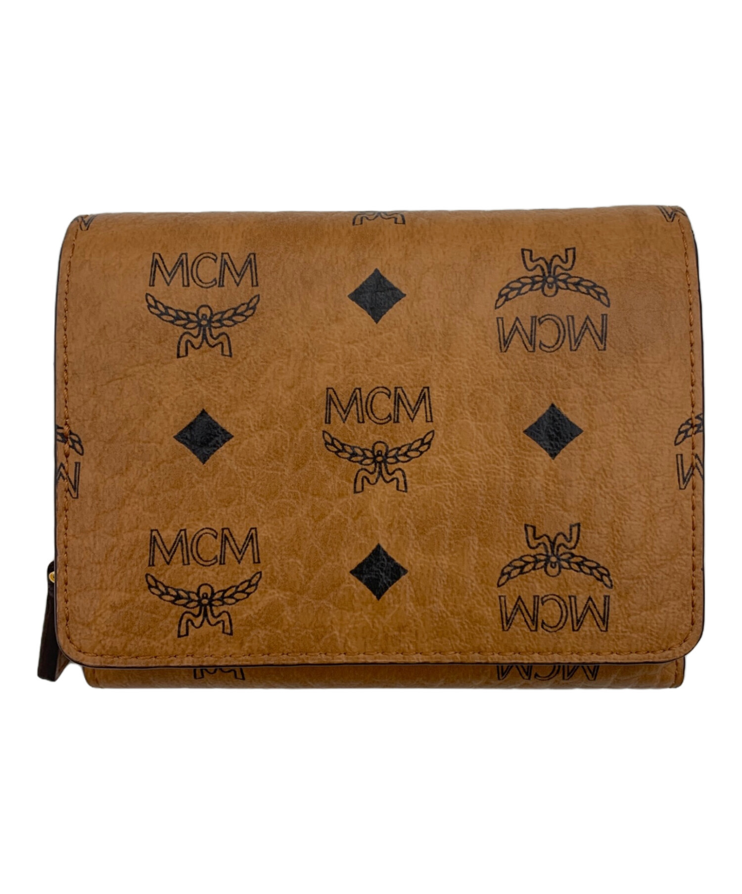 中古・古着通販】MCM (エムシーエム) 3つ折り財布 ブラウン｜ブランド