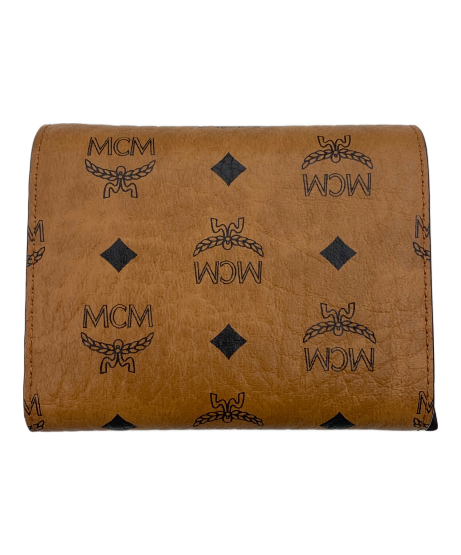 MCM 二つ折り財布　ブラウン　正規品 中古・古着通販】MCM (エムシーエム) 3つ折り財布 ブラウン｜ブランド