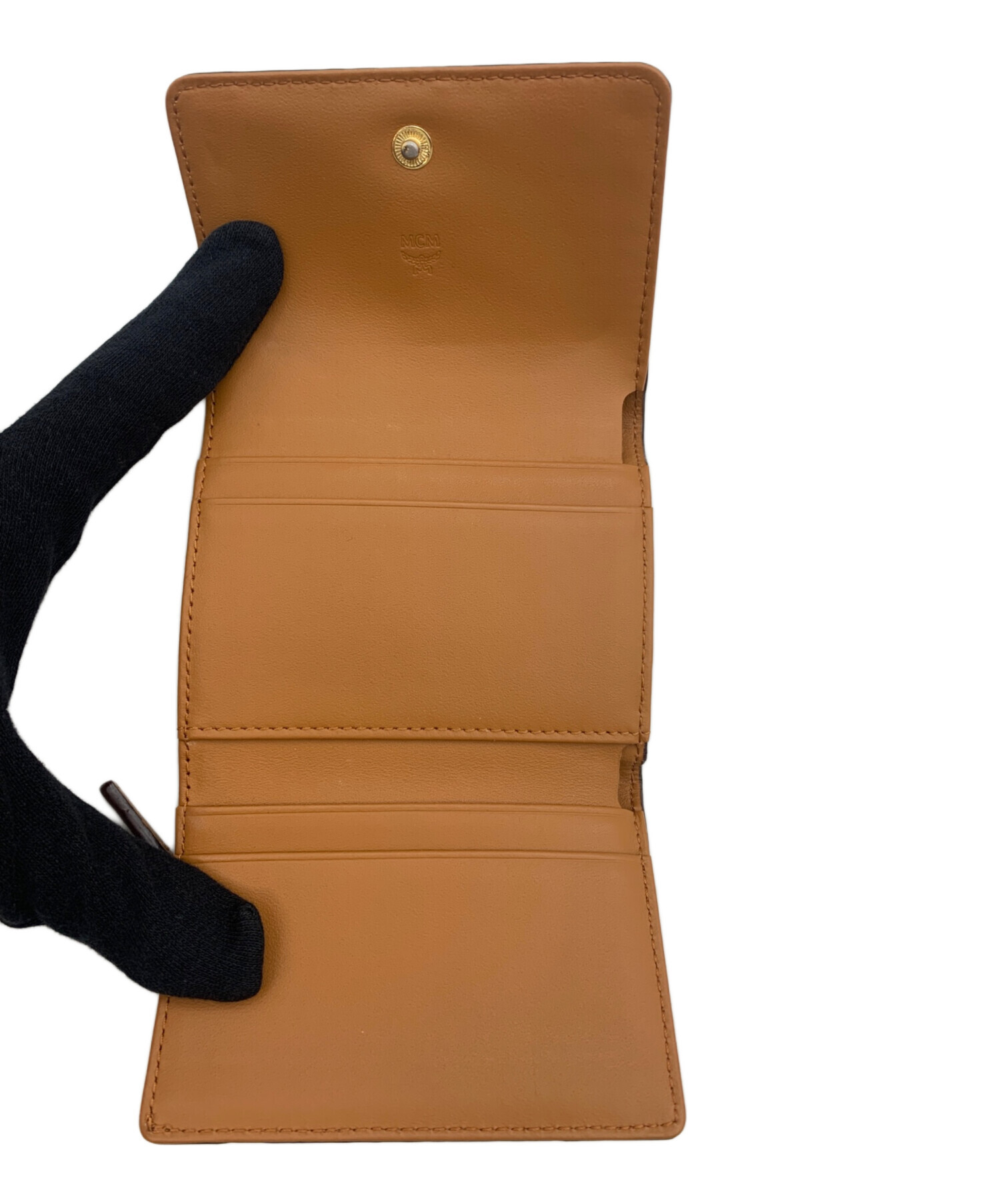 中古・古着通販】MCM (エムシーエム) 3つ折り財布 ブラウン｜ブランド