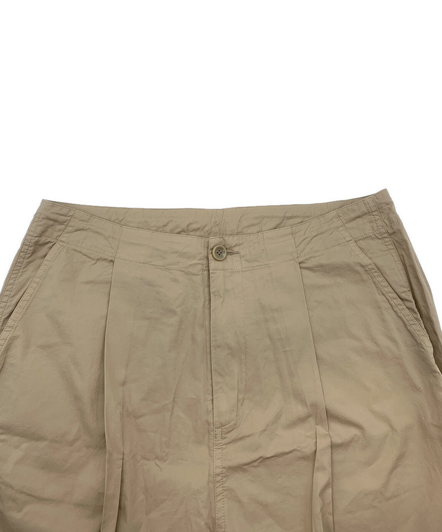 中古・古着通販】Plage (プラージュ) タックパンツ ベージュ サイズ:38 