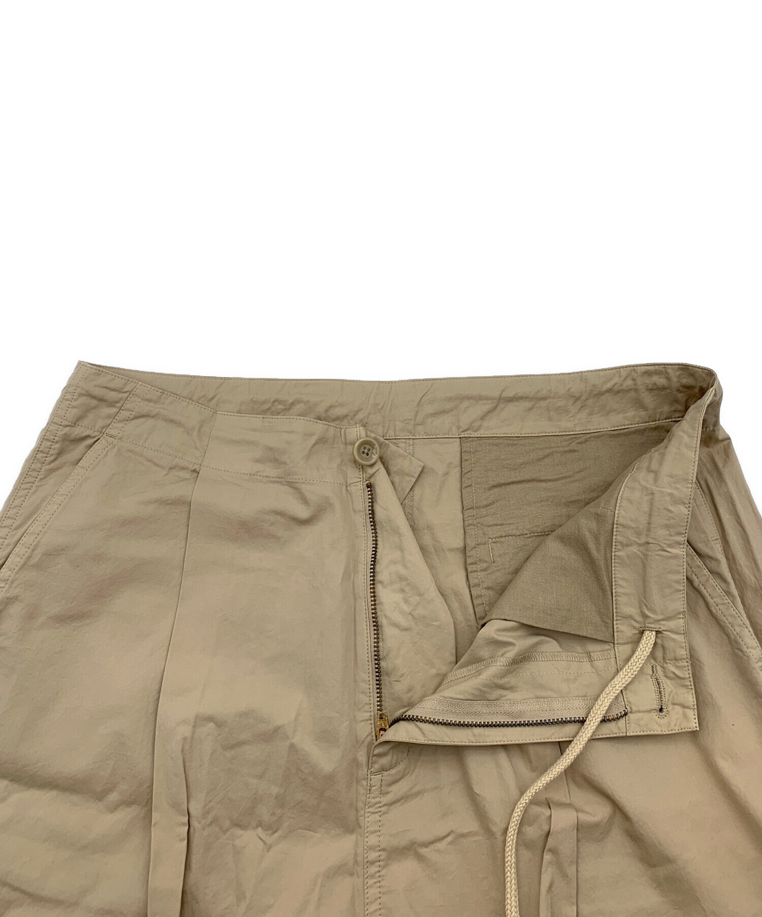 中古・古着通販】Plage (プラージュ) タックパンツ ベージュ サイズ:38 