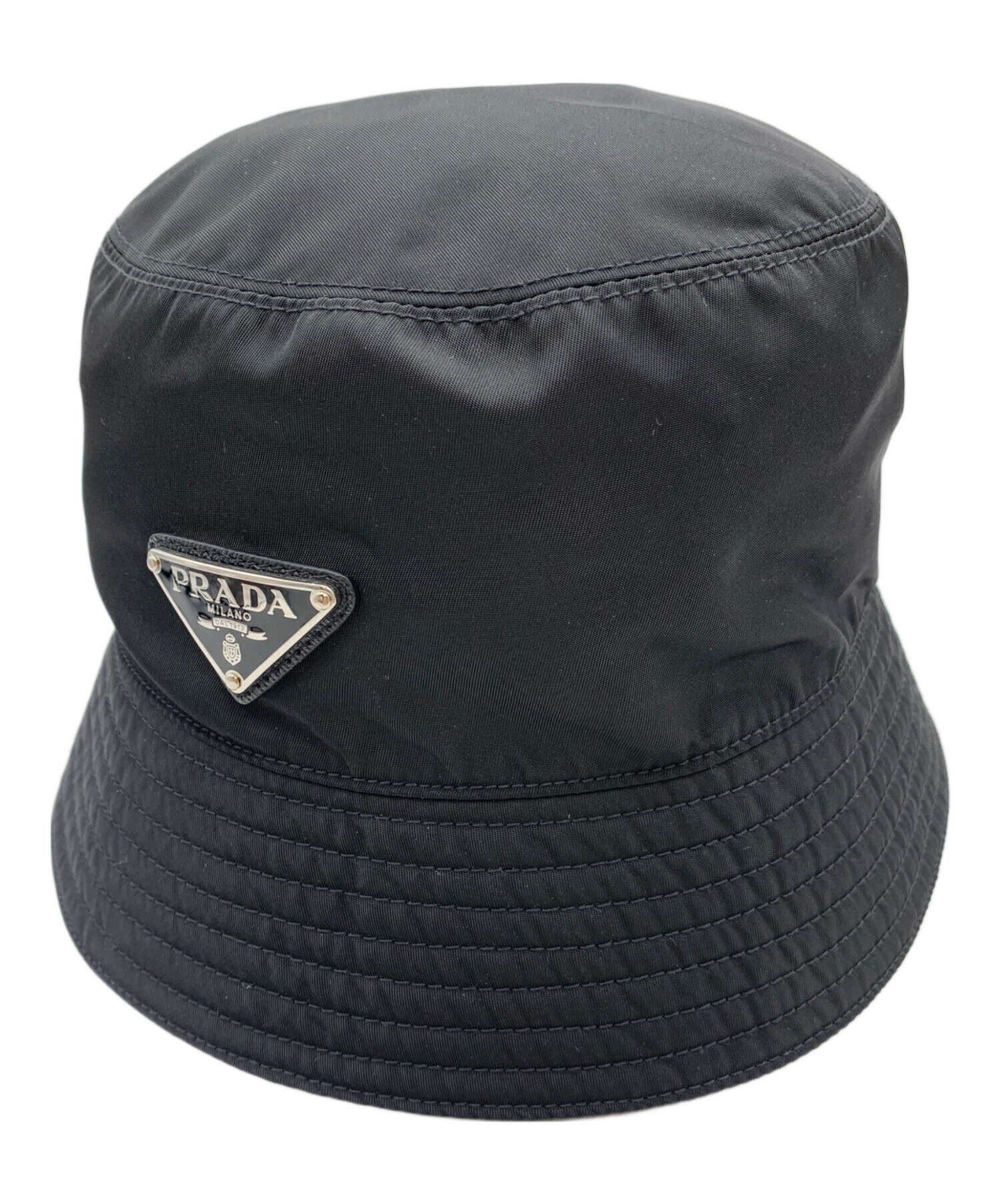 中古・古着通販】PRADA (プラダ) バケットハット ブラック サイズ:S