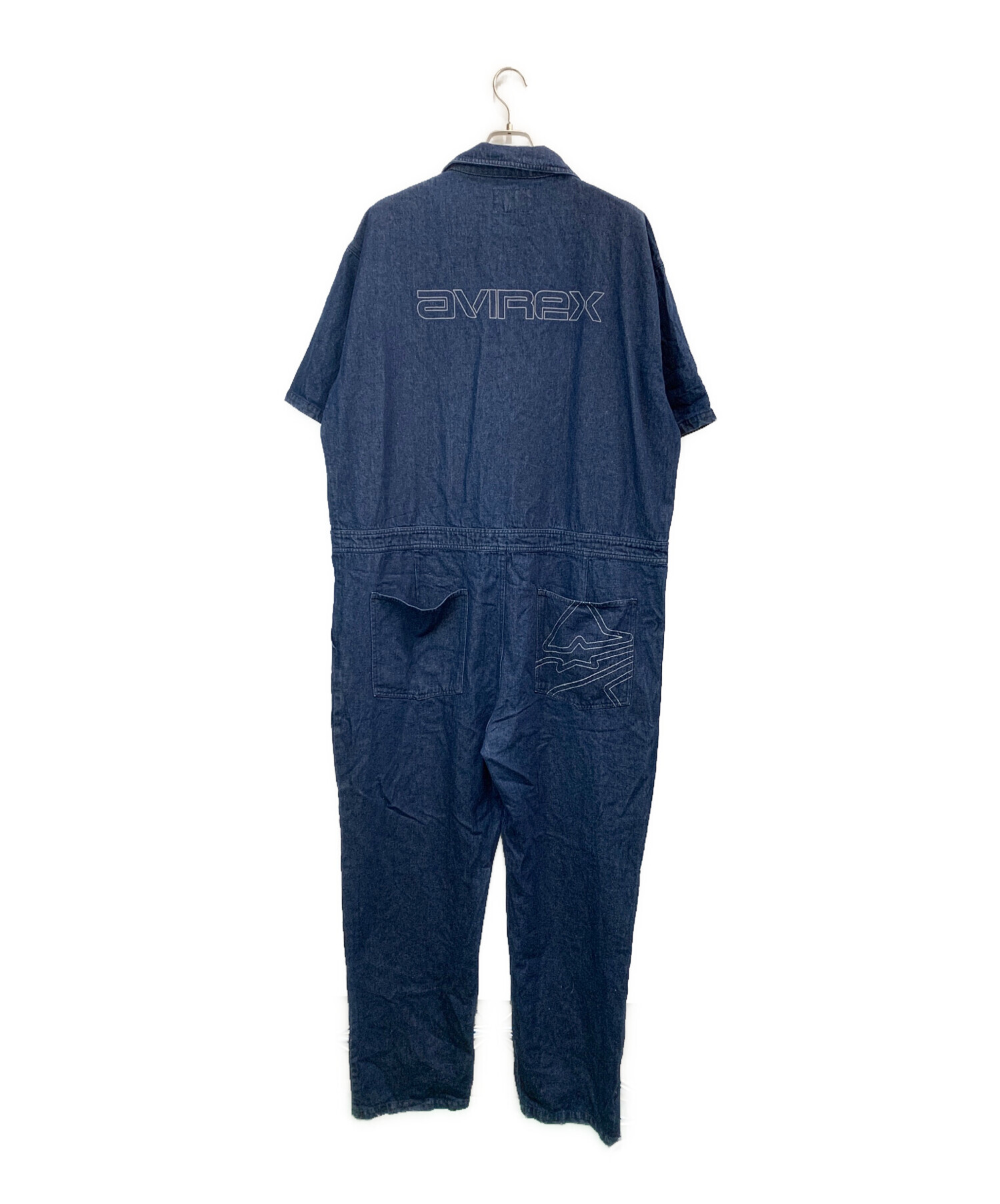 中古・古着通販】AVIREX (アヴィレックス) 半袖デニムつなぎ