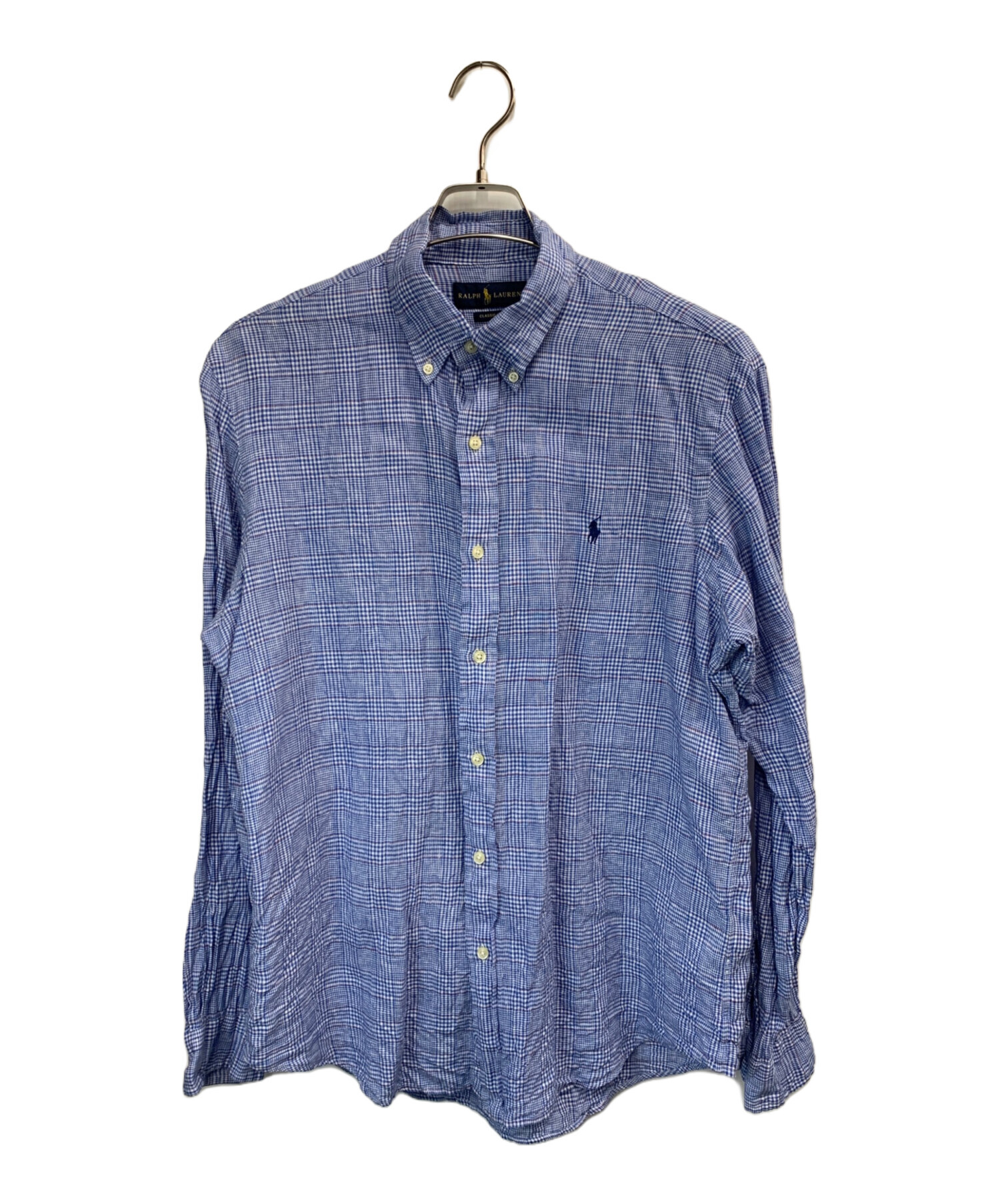 中古・古着通販】RALPH LAUREN (ラルフローレン) 長袖シャツ ネイビー