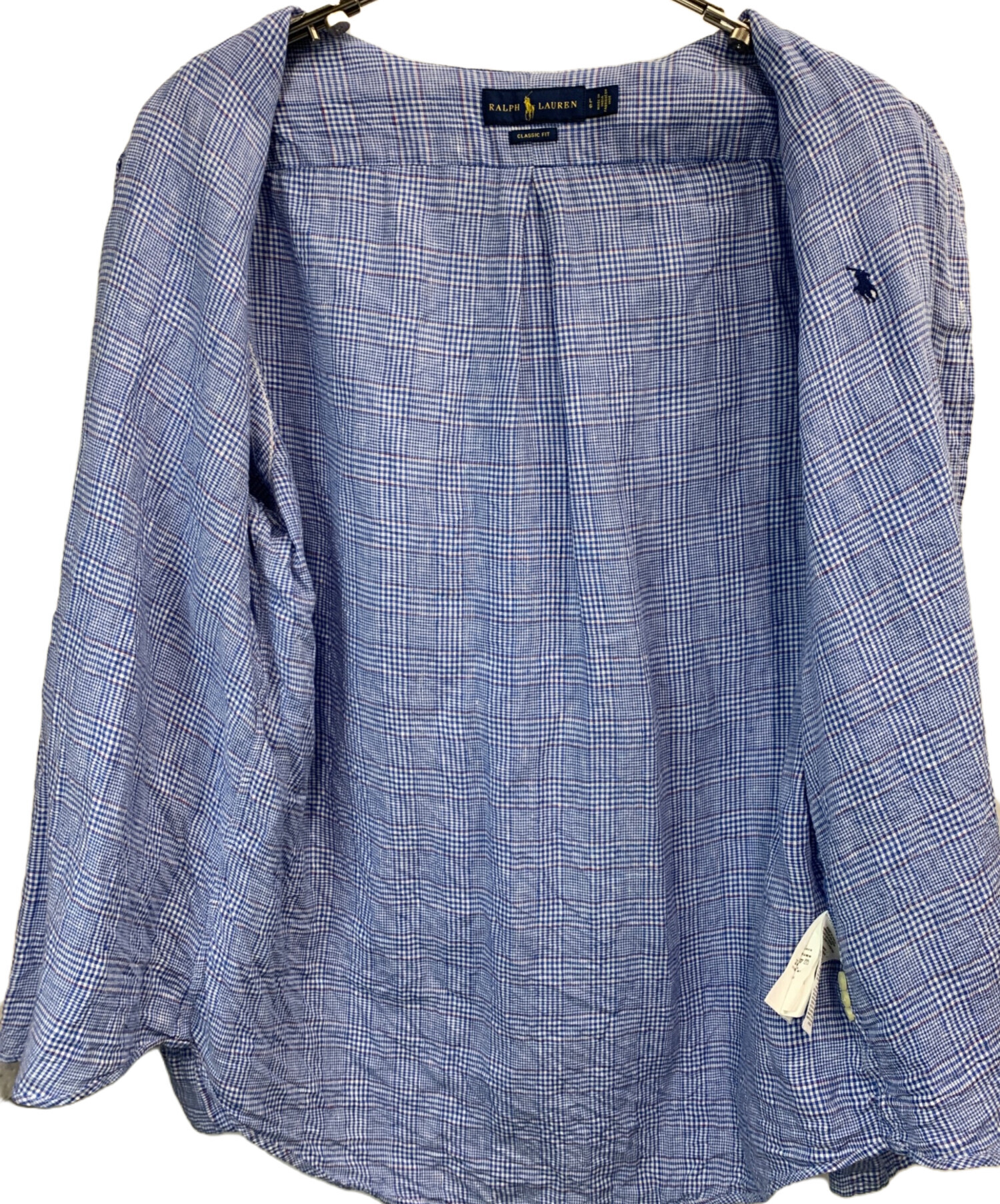 中古・古着通販】RALPH LAUREN (ラルフローレン) 長袖シャツ ネイビー