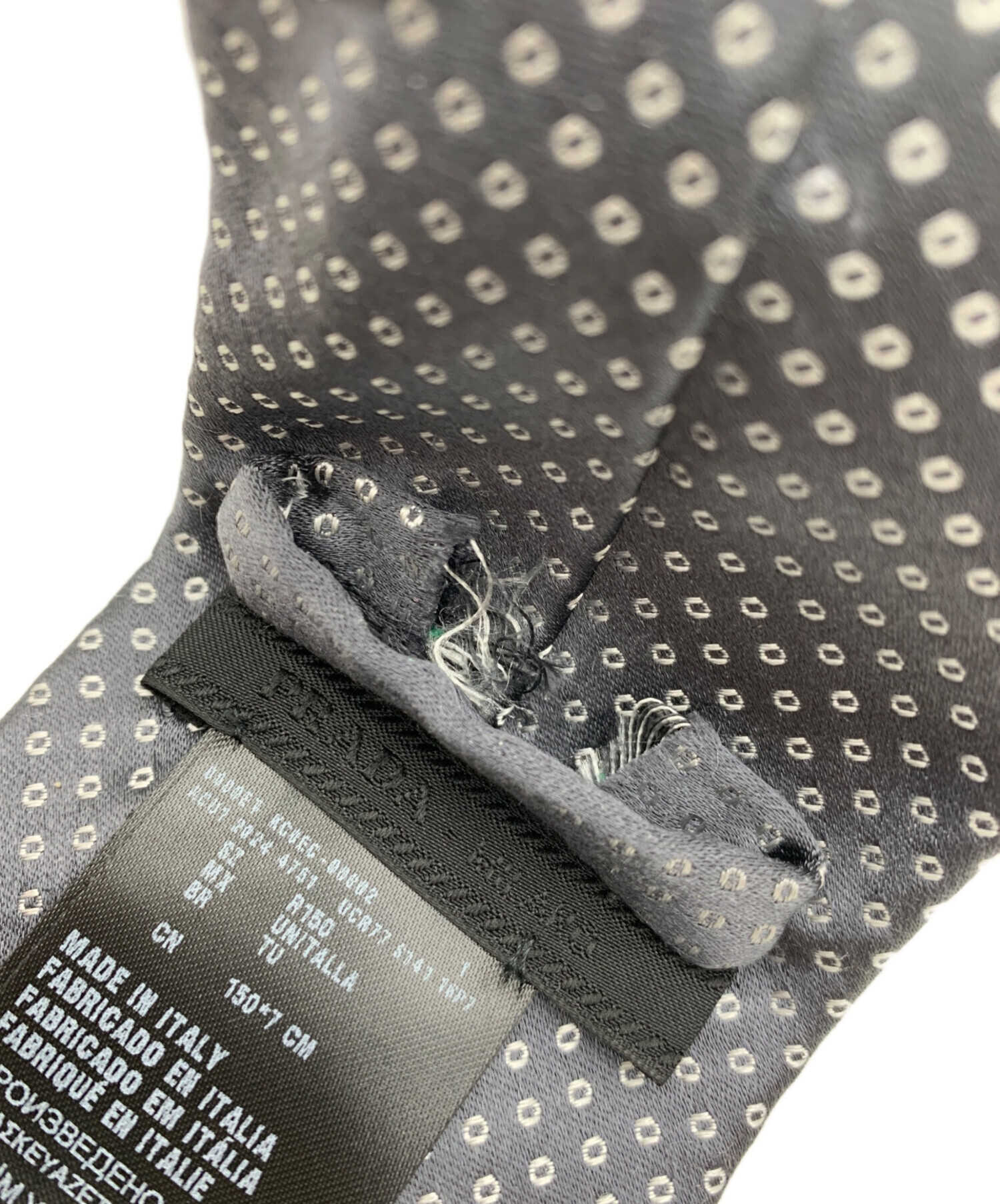 中古・古着通販】PRADA (プラダ) ネクタイ グレー サイズ:不明