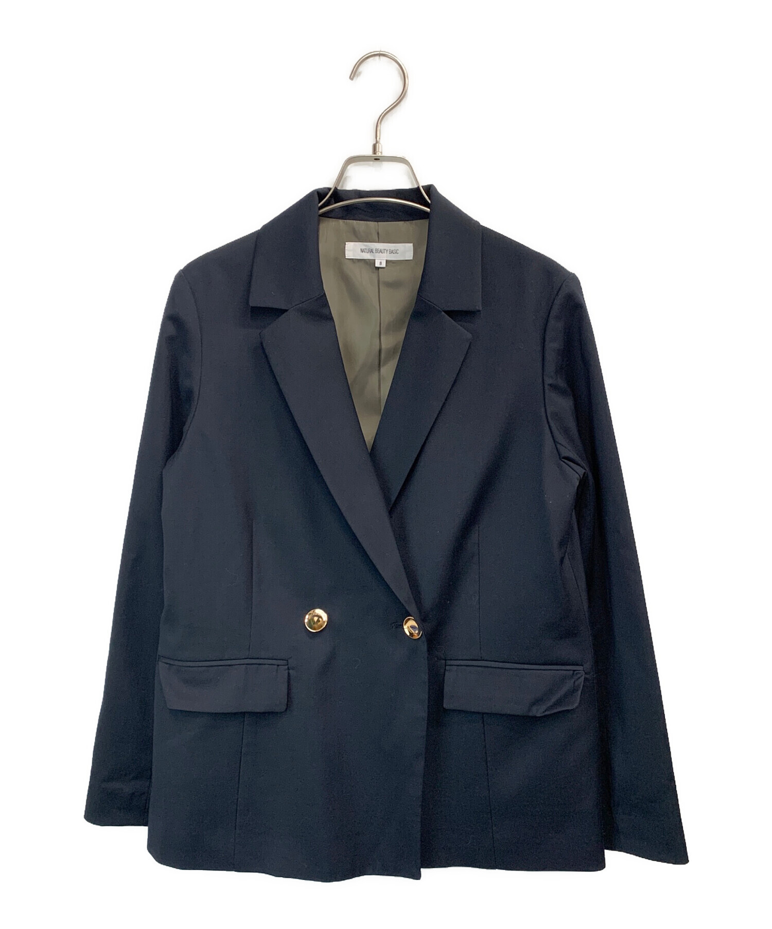 N. Natural Beauty Basic テーラードジャケット ネイビー 中古・古着通販】NATURAL BEAUTY BASIC (ナチュラルビューティー