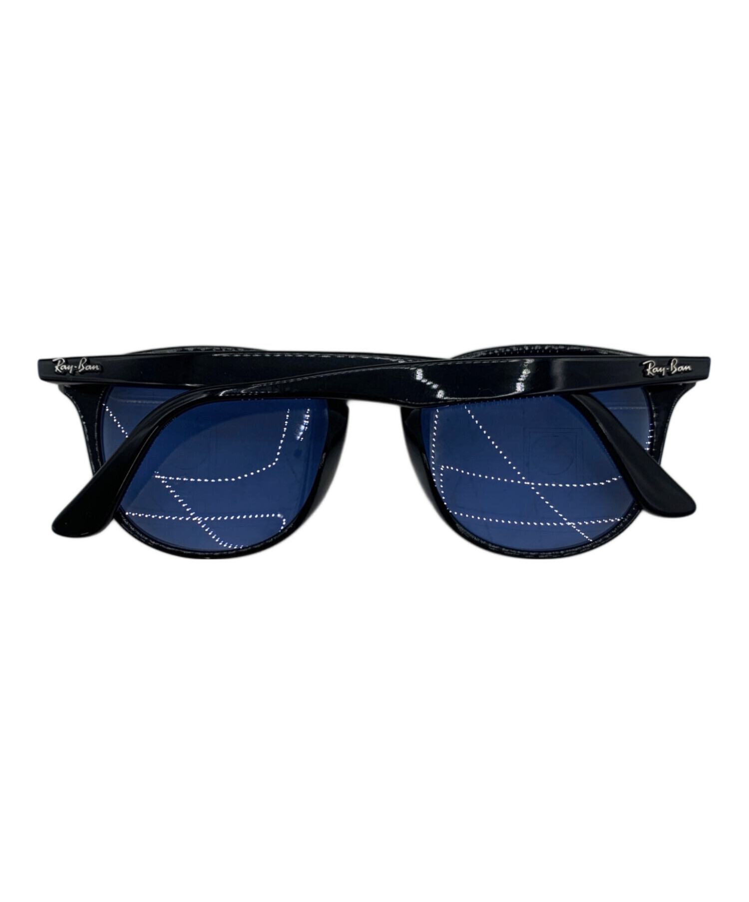 レイバン Ray-Ban サングラス プラスチック ブルー ユニセックス 送料無料【中古】 56372a Ray-Ban - 【美品】レイバン サングラス プラスチックフレーム ブルー