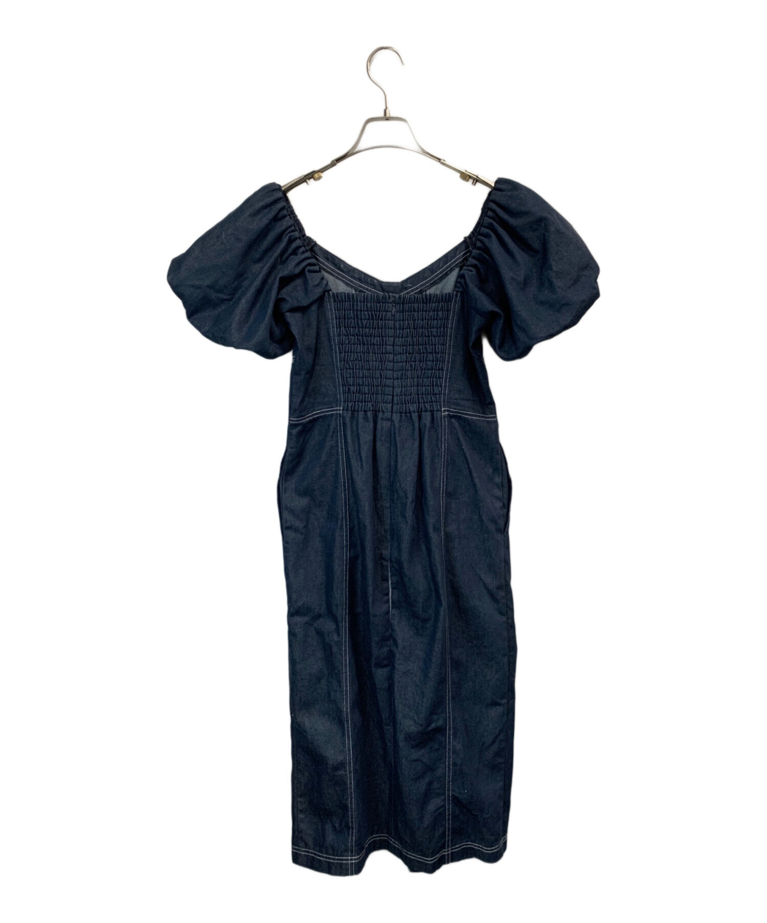 中古・古着通販】HER LIP TO (ハーリップトゥ) Puff Sleeve Midi Dress
