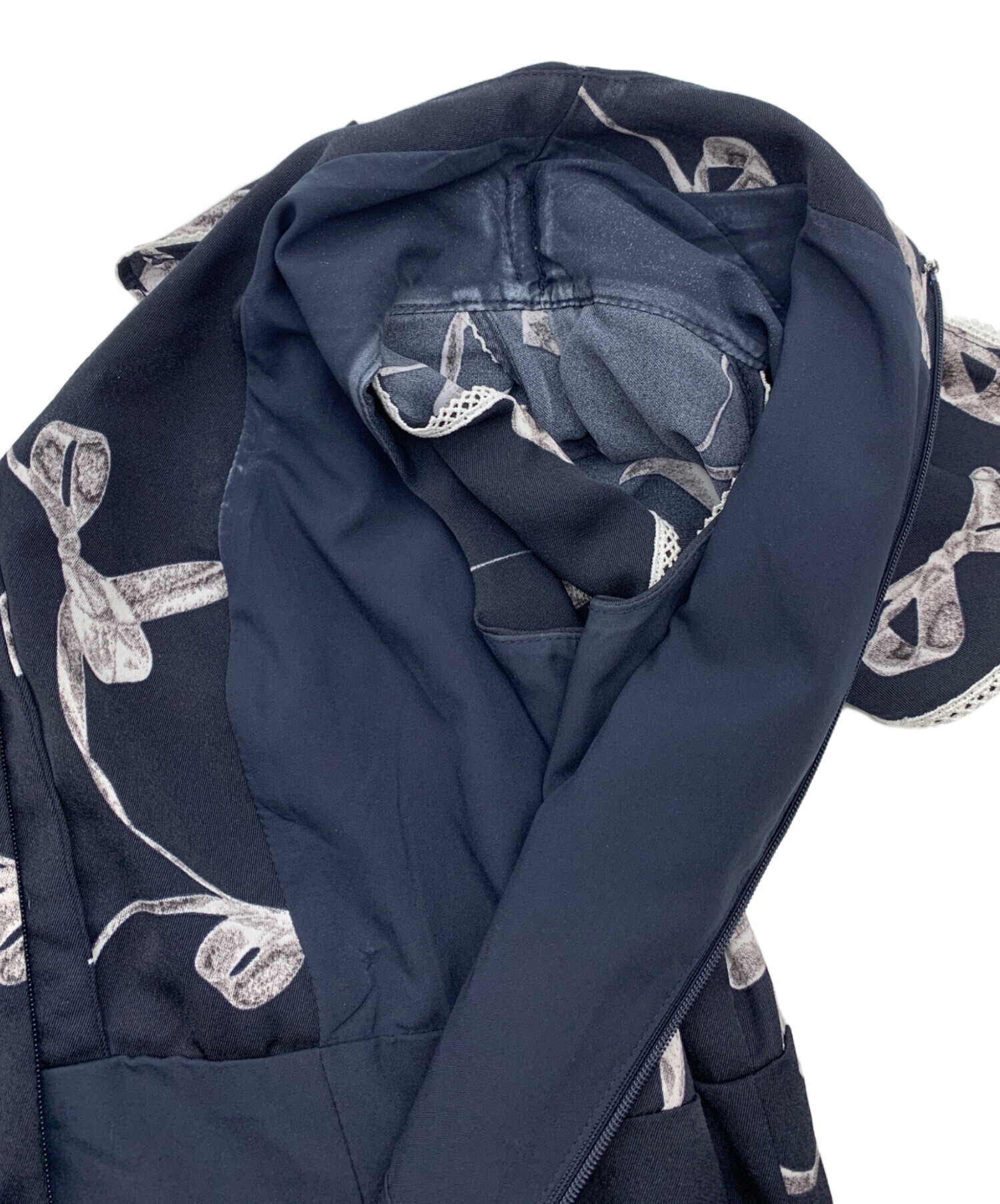 中古・古着通販】Snidel (スナイデル) リボンプリントワンピース 