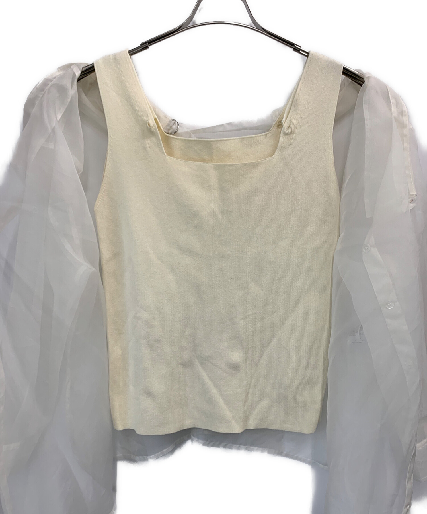 中古・古着通販】FRAY ID (フレイ アイディー) シャツレイヤード 