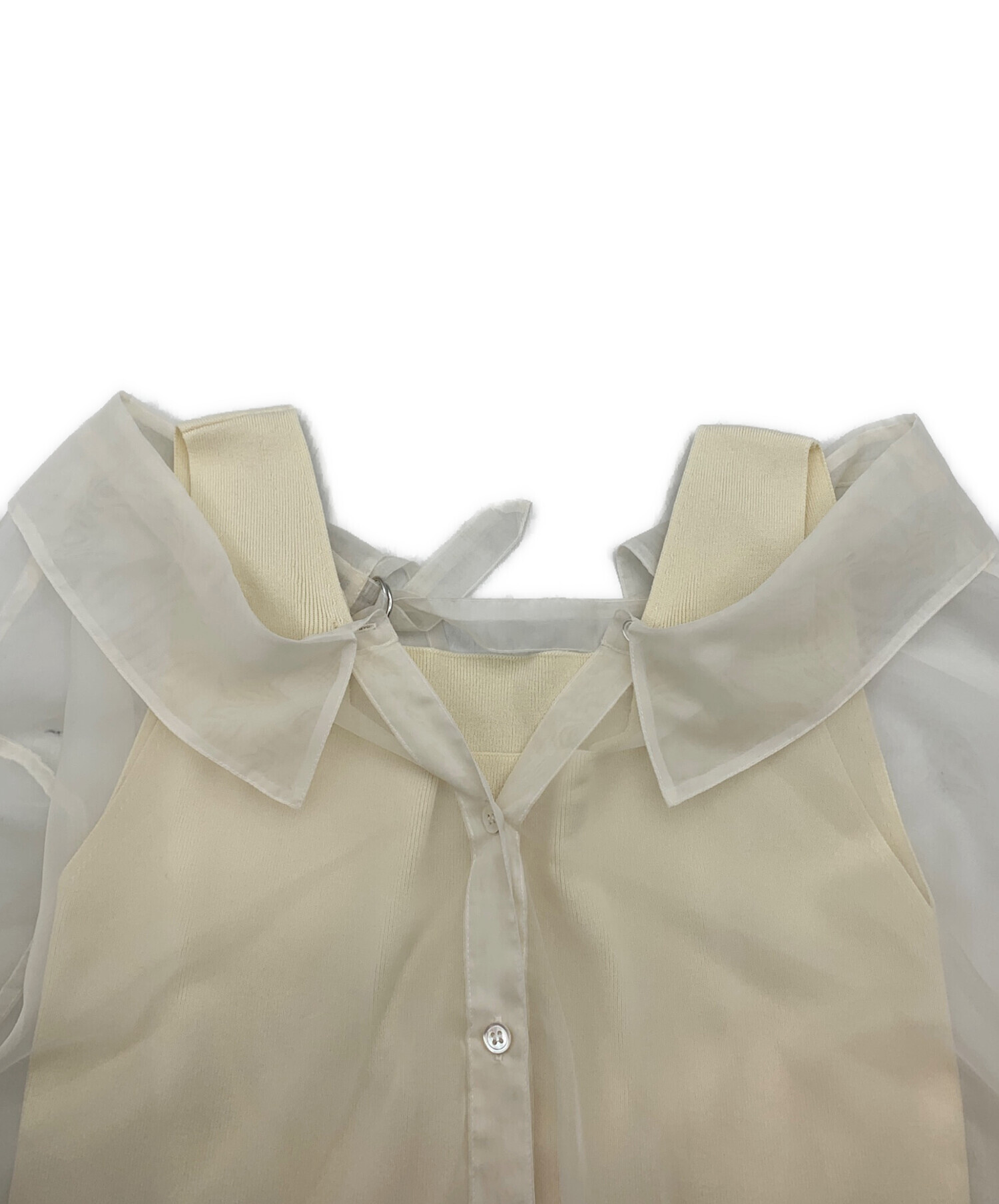 中古・古着通販】FRAY ID (フレイ アイディー) シャツレイヤード 